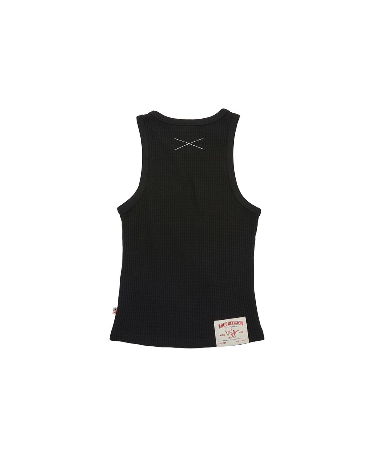 트루릴리젼(TRUERELIGION) OLD GLORY WAFFLE WOMEN SLEEVELESS - BLACK