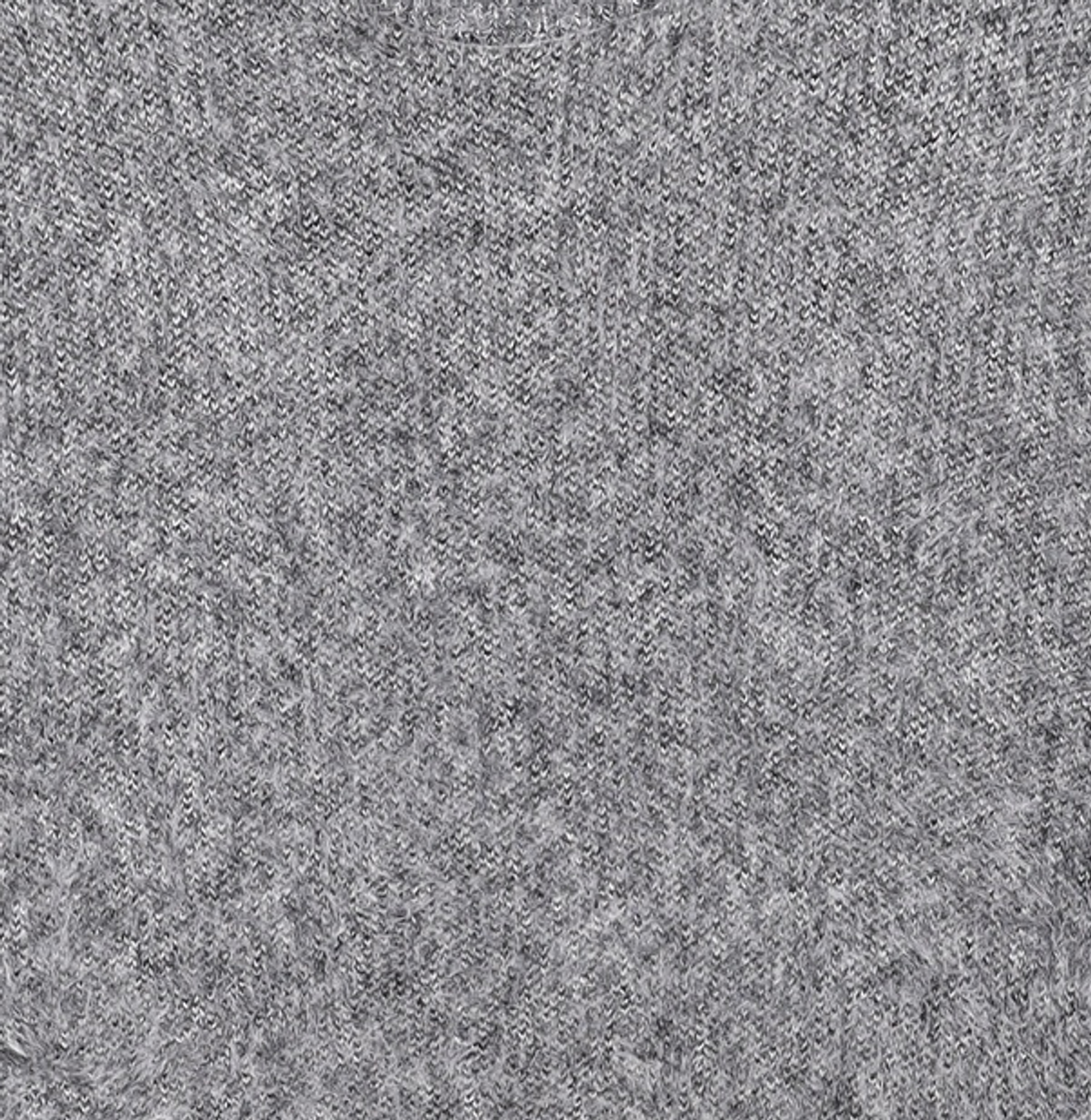 노매뉴얼(NOMANUAL) CROPPED HAIRY KNIT - MELANGE M