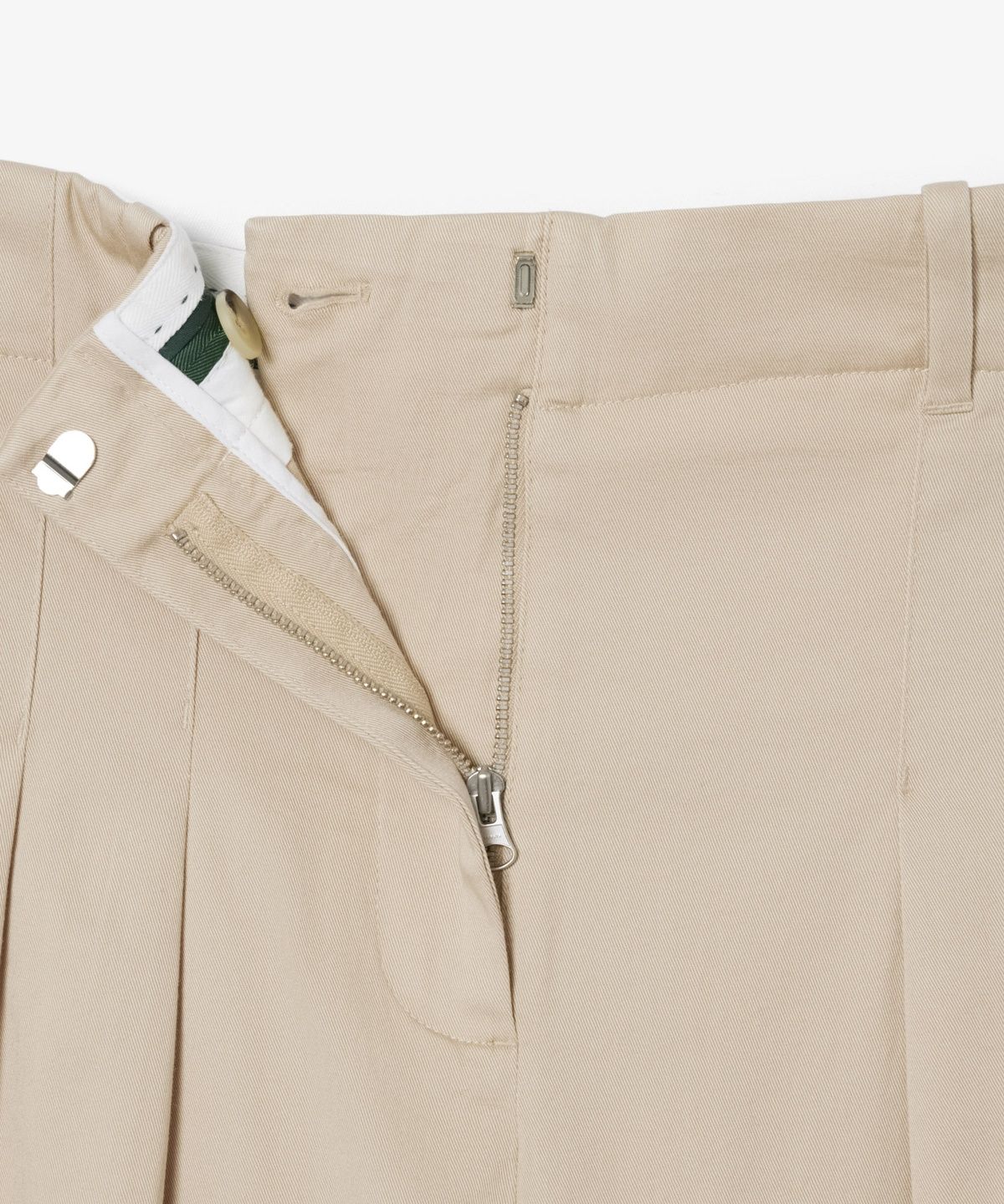 라코스테(LACOSTE) 여성 코튼 턱 와이드 팬츠 HF2445-56N X6F