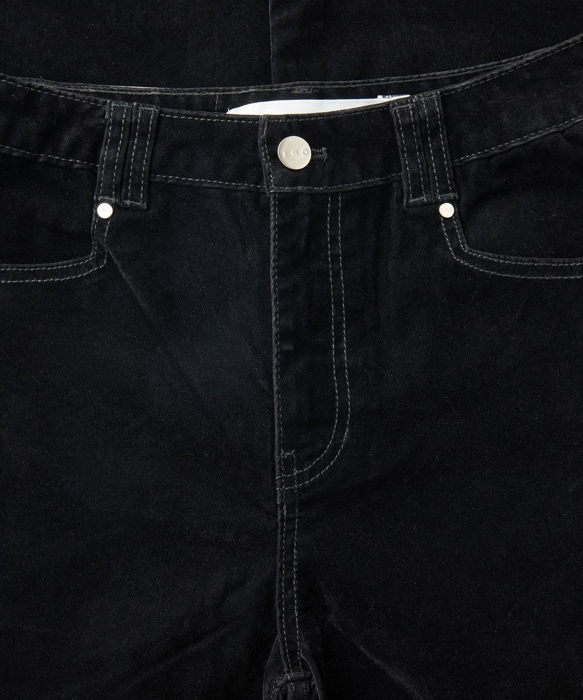 이로 우먼(IROWOMEN) Fran 벨벳 와이드 데님 팬츠 ILPDA26703BKX