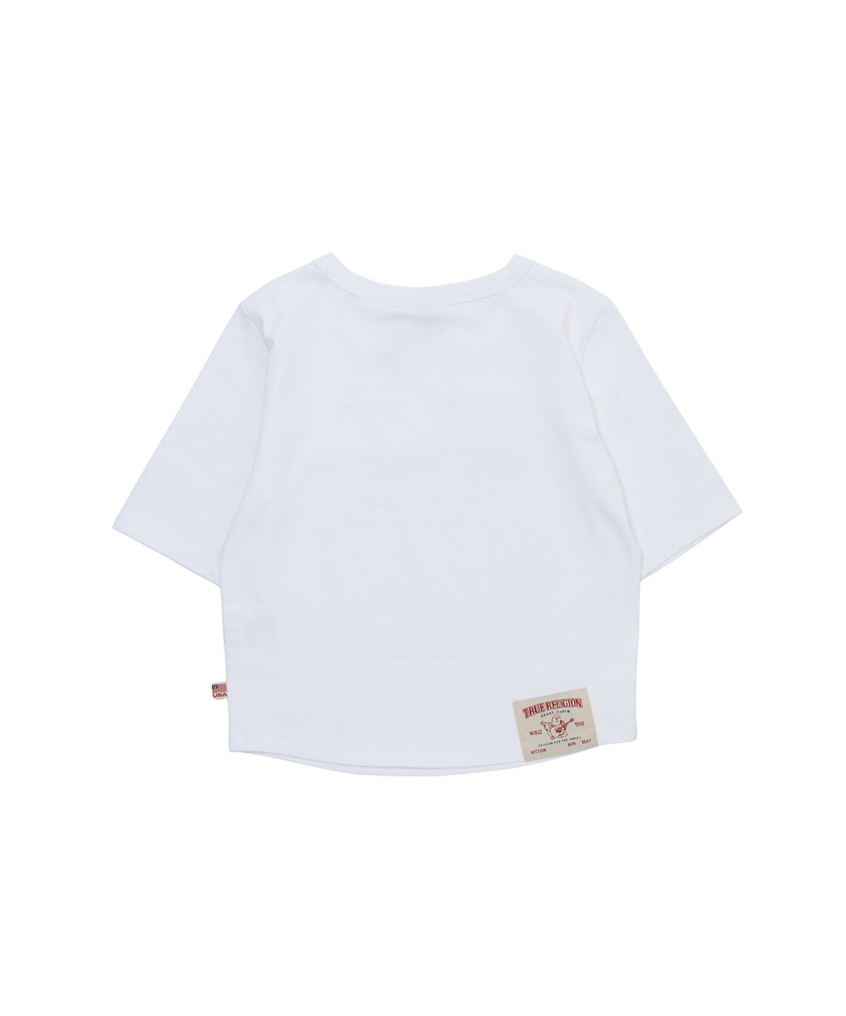 트루릴리젼(TRUERELIGION) TR LOGO CROP T-SHIRT - WHITE