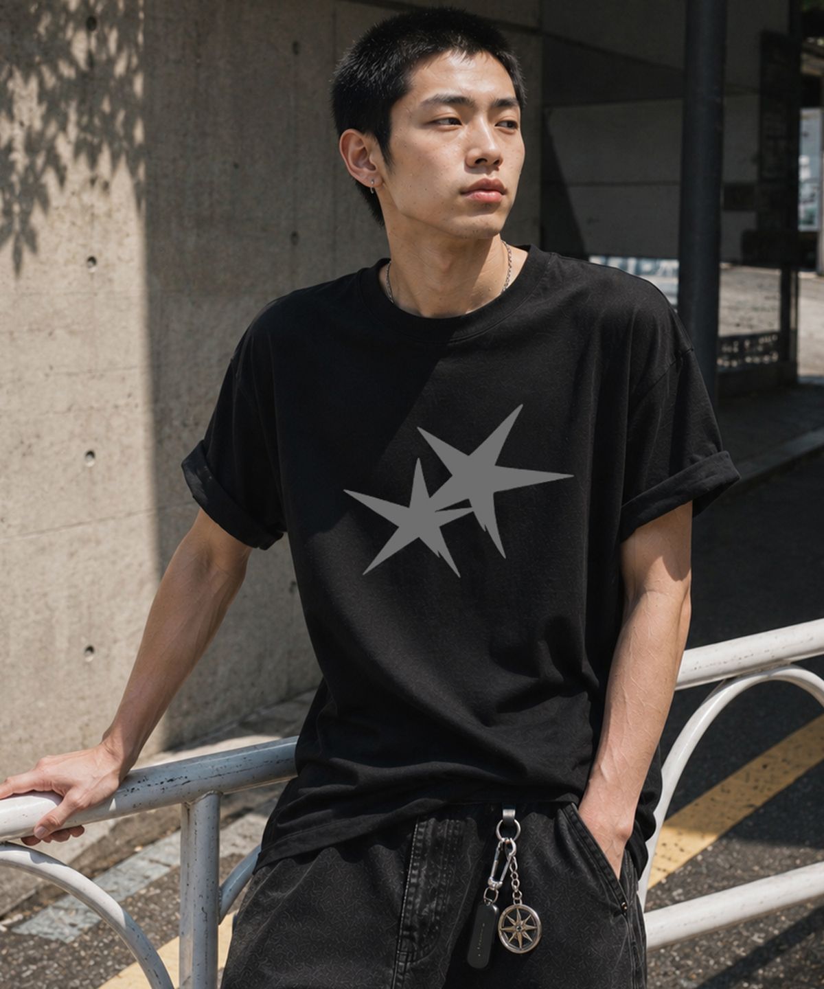 그레이버 오디너리(GRAVER ORDINARY) [ODNR UNISEX]Twins Star 반팔 티셔츠_4color