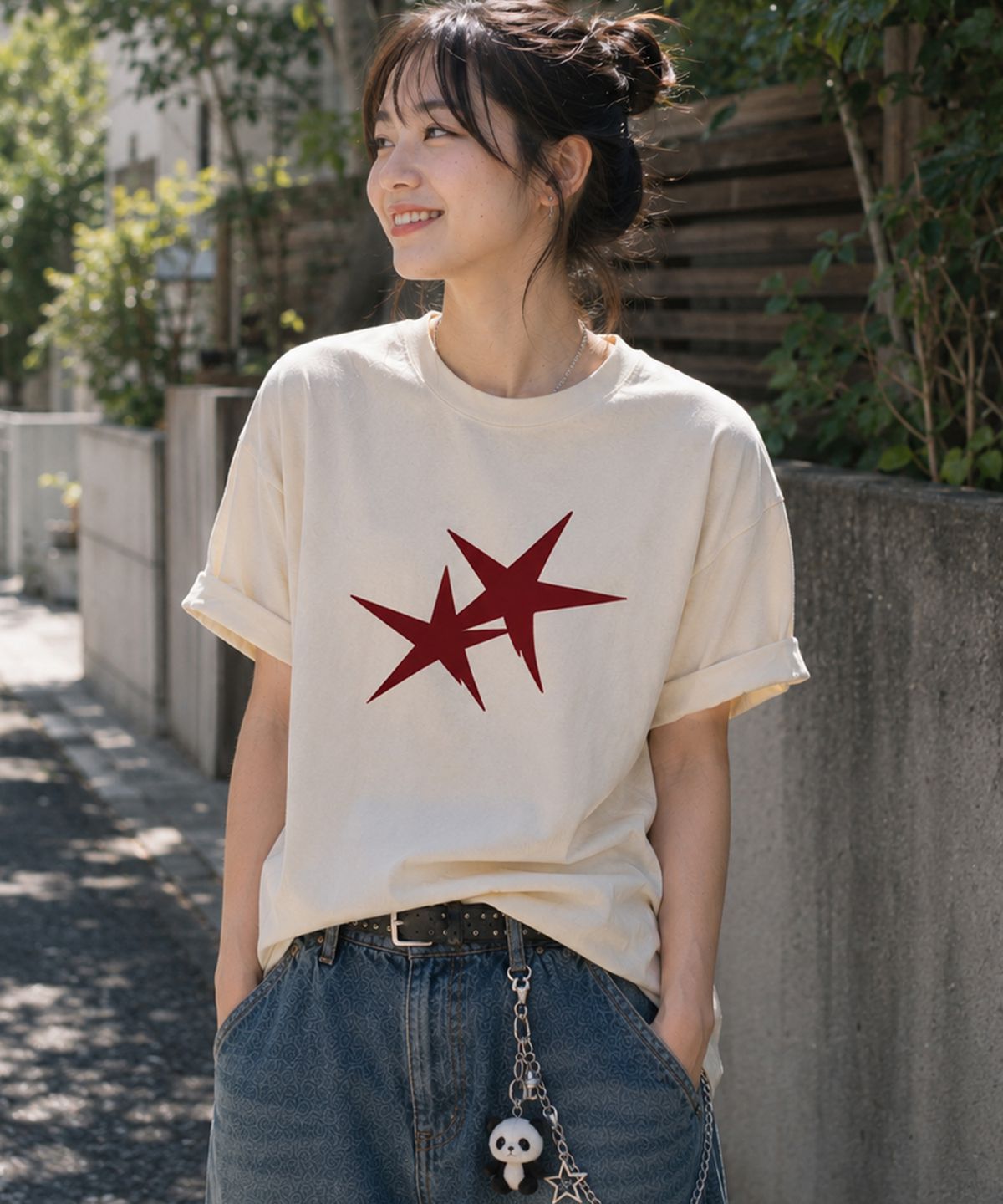 그레이버 오디너리(GRAVER ORDINARY) [ODNR UNISEX]Twins Star 반팔 티셔츠_4color