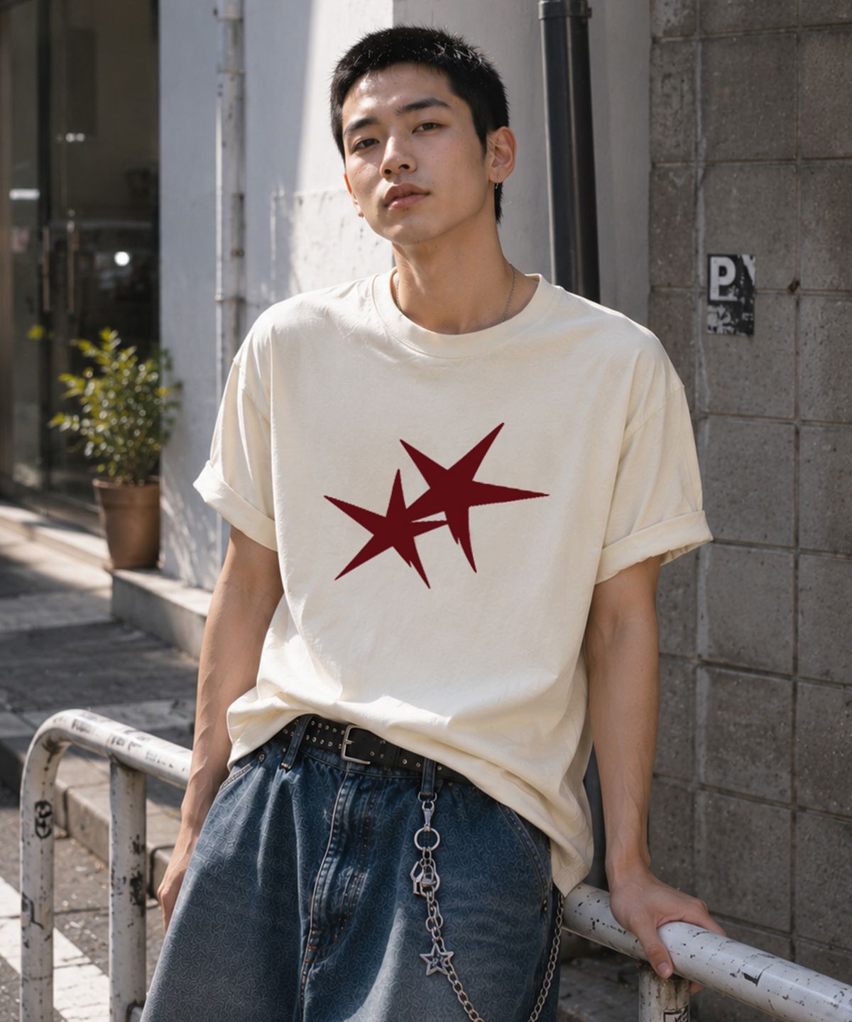 그레이버 오디너리(GRAVER ORDINARY) [ODNR UNISEX]Twins Star 반팔 티셔츠_4color