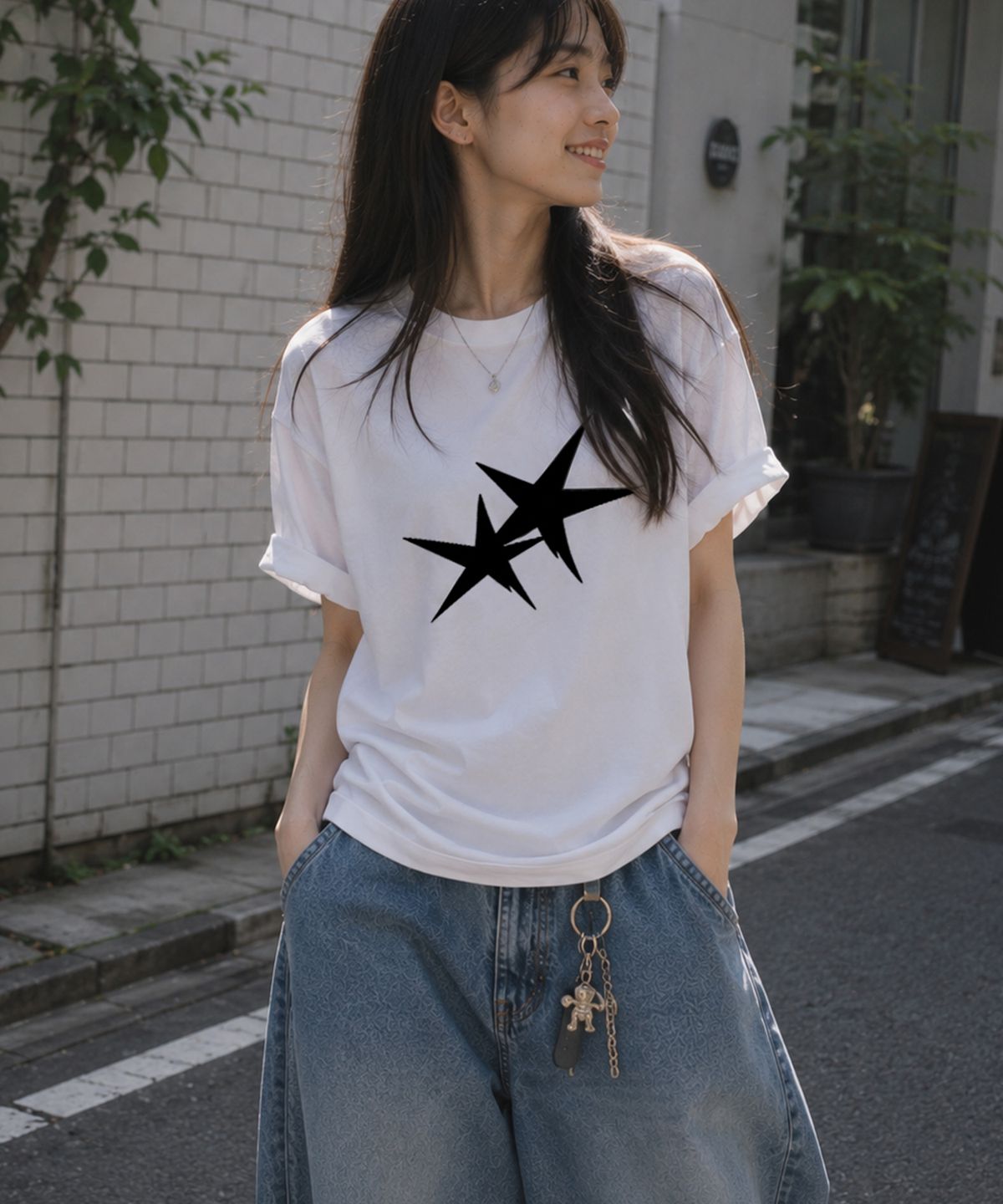 그레이버 오디너리(GRAVER ORDINARY) [ODNR UNISEX]Twins Star 반팔 티셔츠_4color