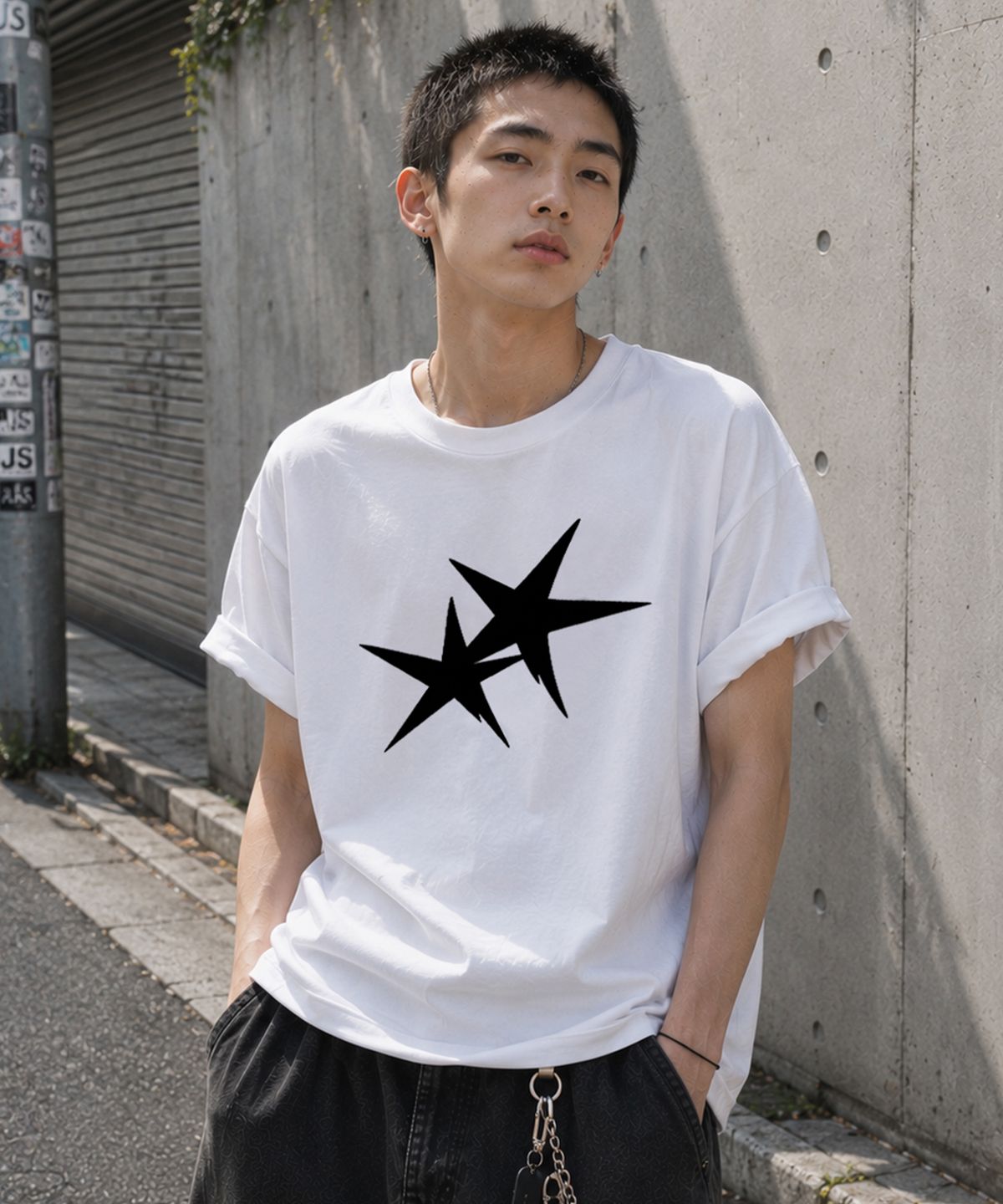 그레이버 오디너리(GRAVER ORDINARY) [ODNR UNISEX]Twins Star 반팔 티셔츠_4color
