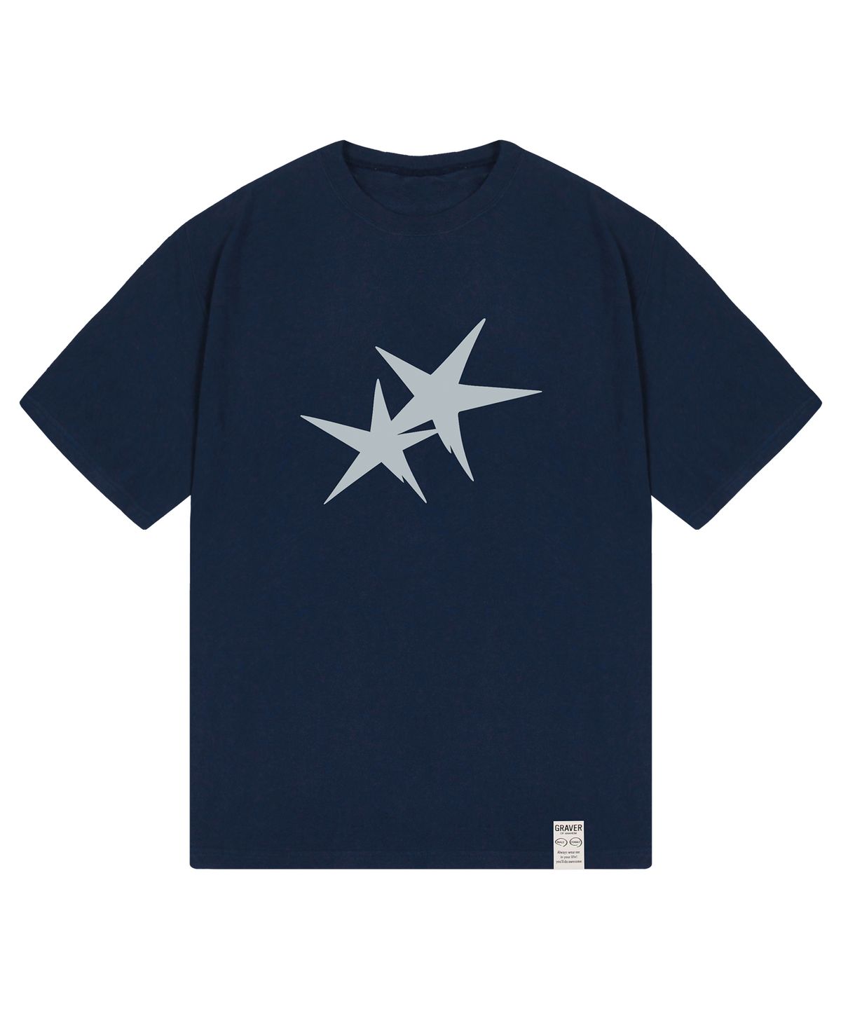 그레이버 오디너리(GRAVER ORDINARY) [ODNR UNISEX]Twins Star 반팔 티셔츠_4color