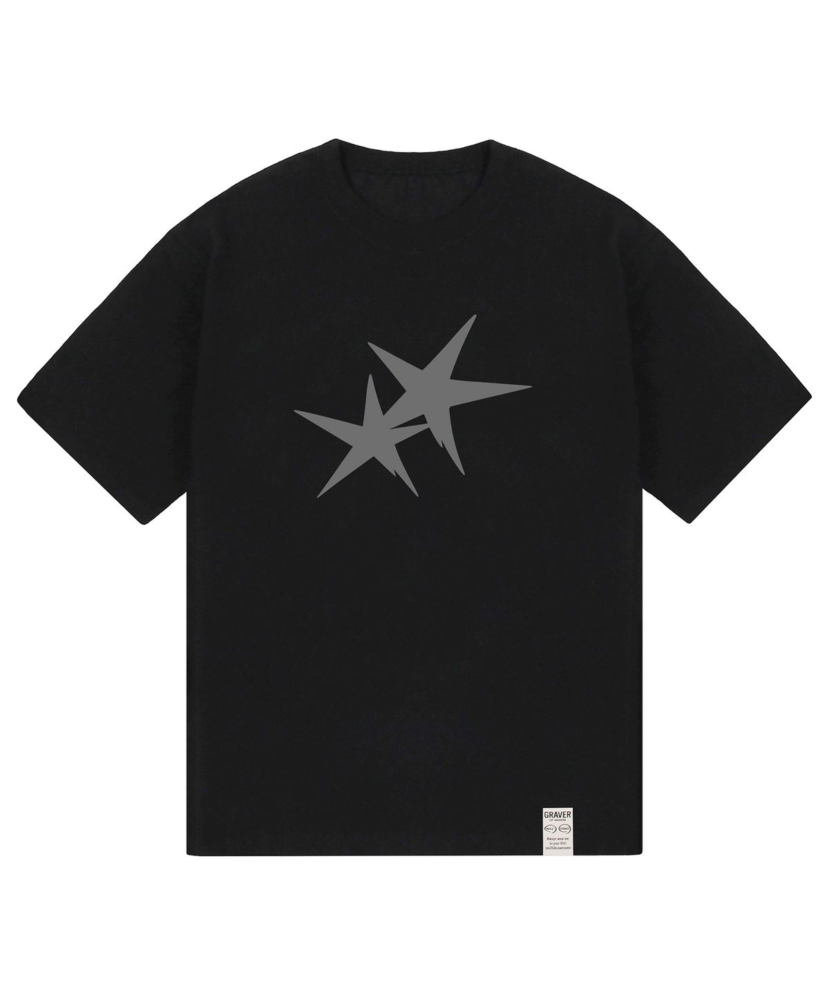 그레이버 오디너리(GRAVER ORDINARY) [ODNR UNISEX]Twins Star 반팔 티셔츠_4color