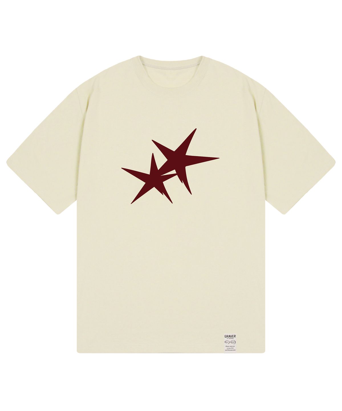 그레이버 오디너리(GRAVER ORDINARY) [ODNR UNISEX]Twins Star 반팔 티셔츠_4color