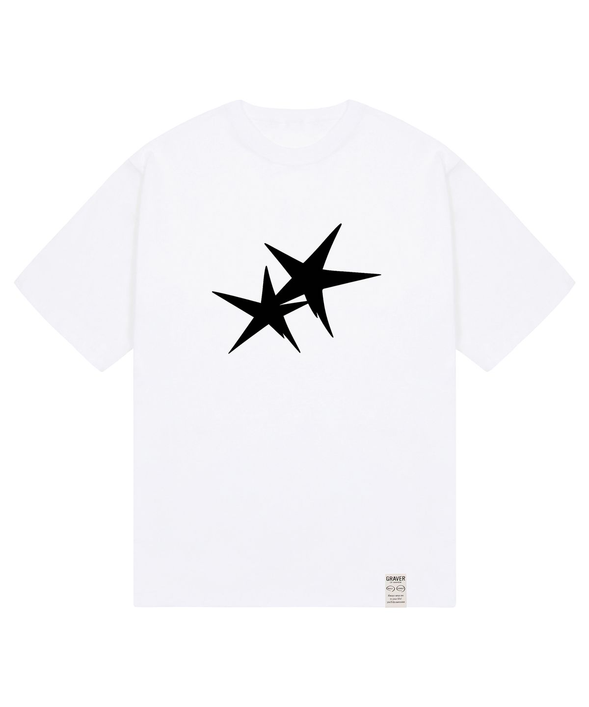 그레이버 오디너리(GRAVER ORDINARY) [ODNR UNISEX]Twins Star 반팔 티셔츠_4color