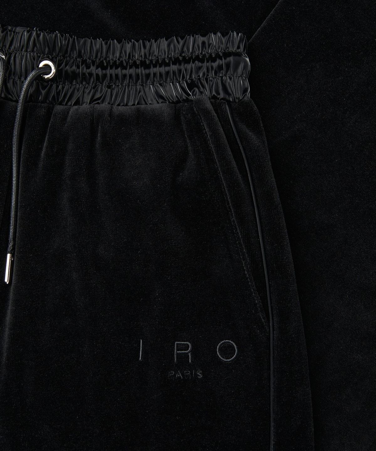 이로 우먼(IROWOMEN) Halos 벨벳 와이드 팬츠 ILPAA26722BKX