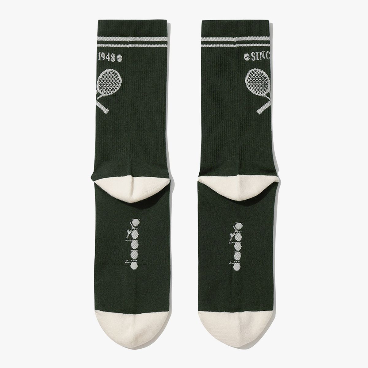 디아도라(diadora) 테니스 그래픽 크루 삭스 GREEN