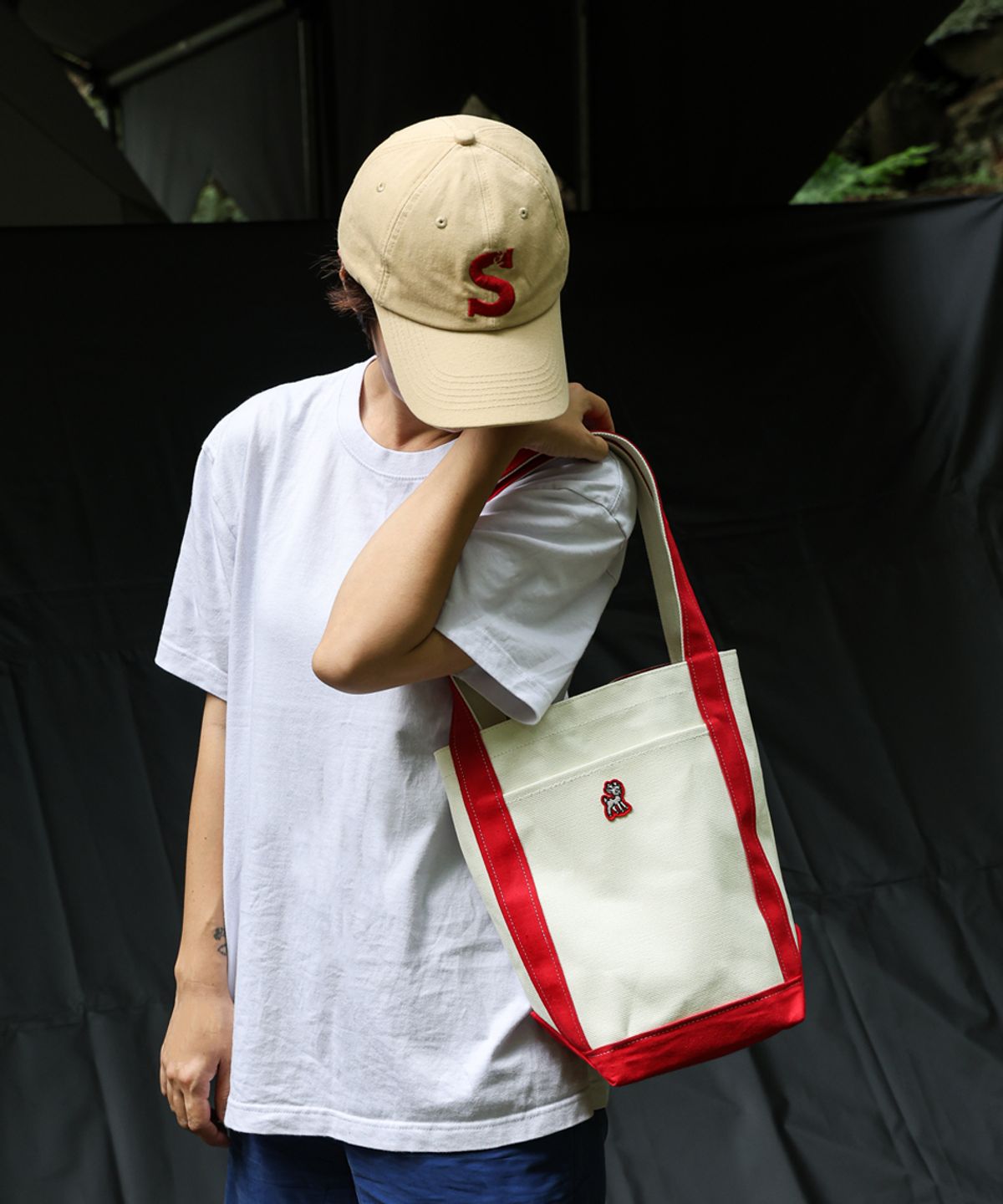 디어틴트산타(DEAR TINT SANTA) Rudolph Canvas Tote_red