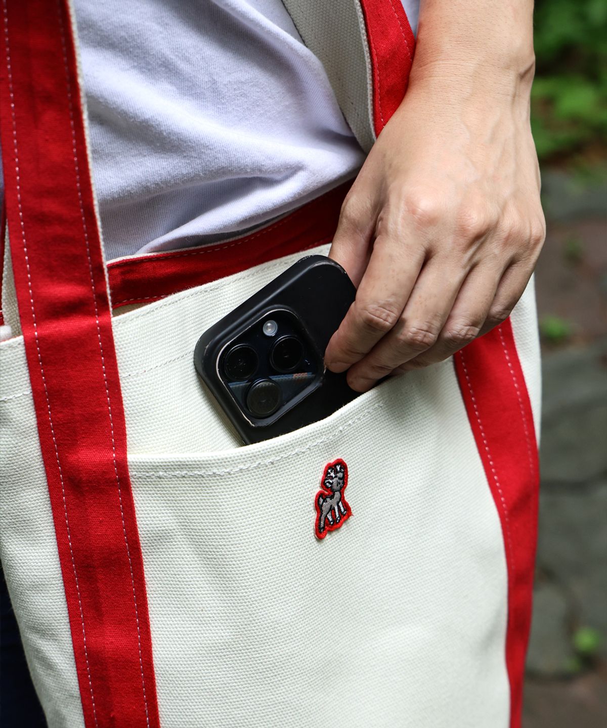 디어틴트산타(DEAR TINT SANTA) Rudolph Canvas Tote_red