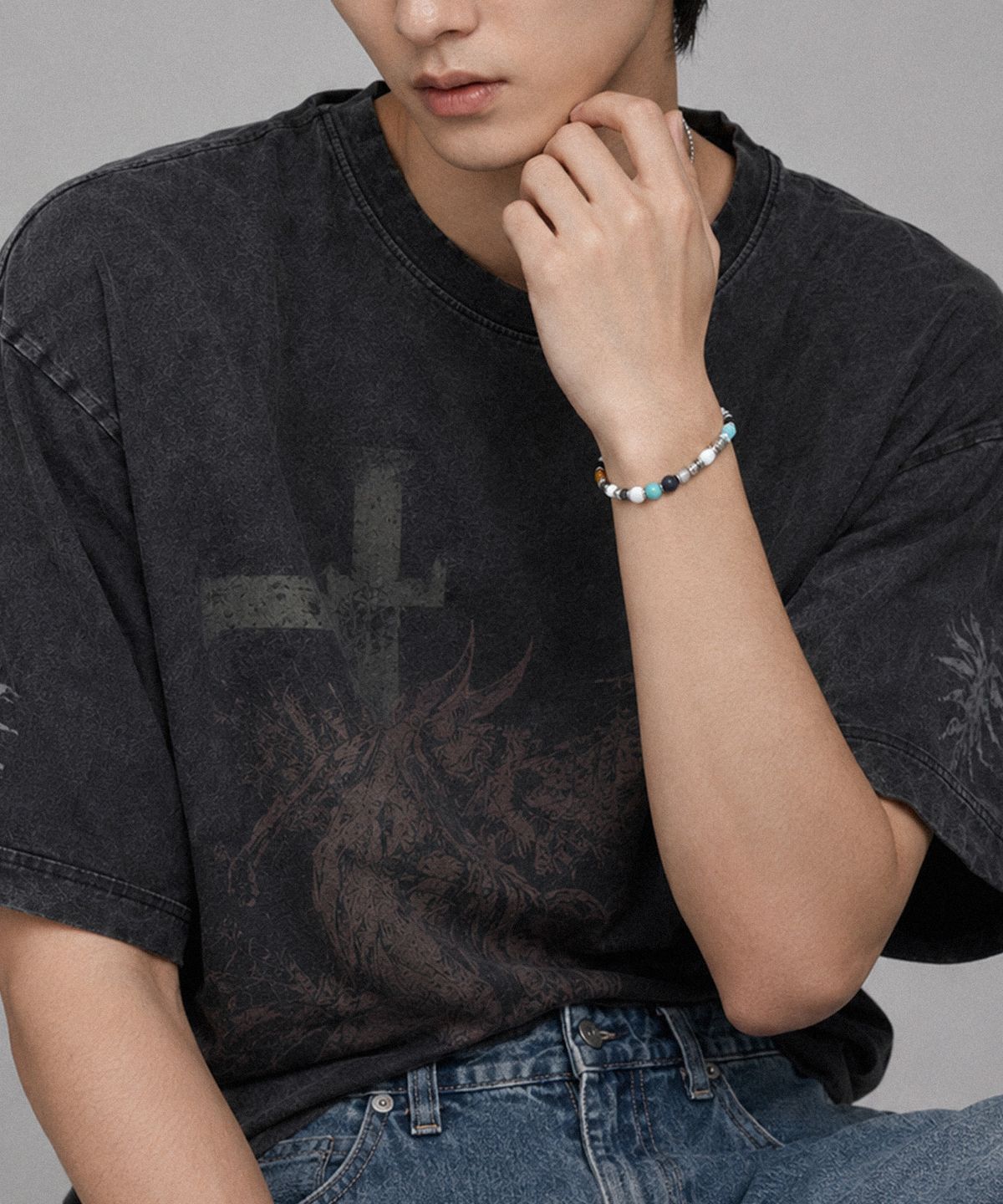 세인트스코트런던(ST.SCOTT LONDON) Mixed Raw Stone Bracelet / STJ-SB2061