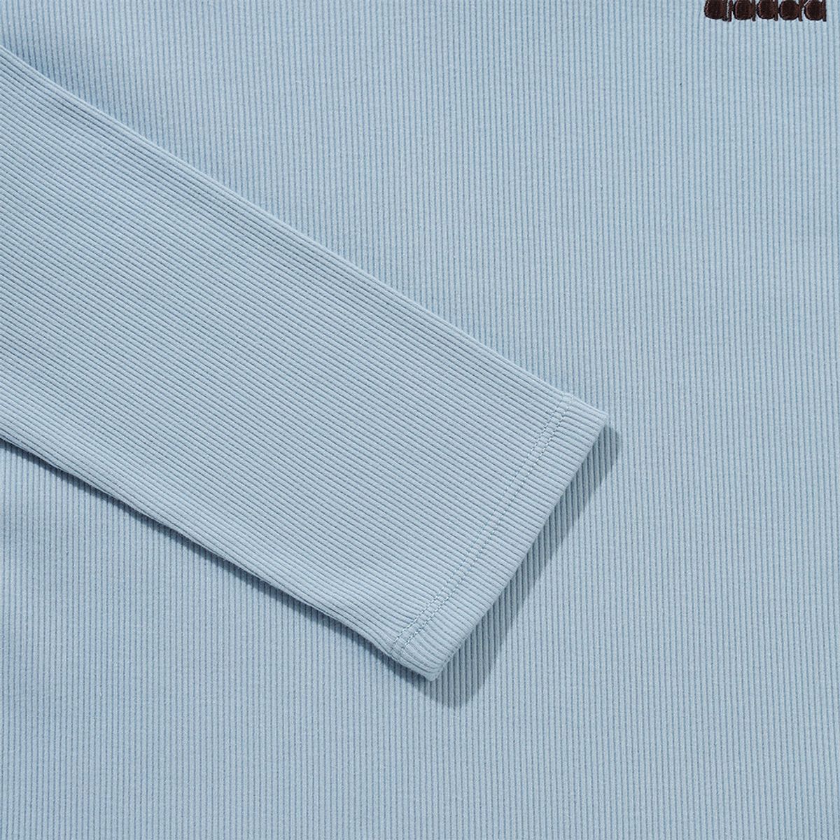 디아도라(diadora) 슬림 립 카라 티셔츠 BLUE