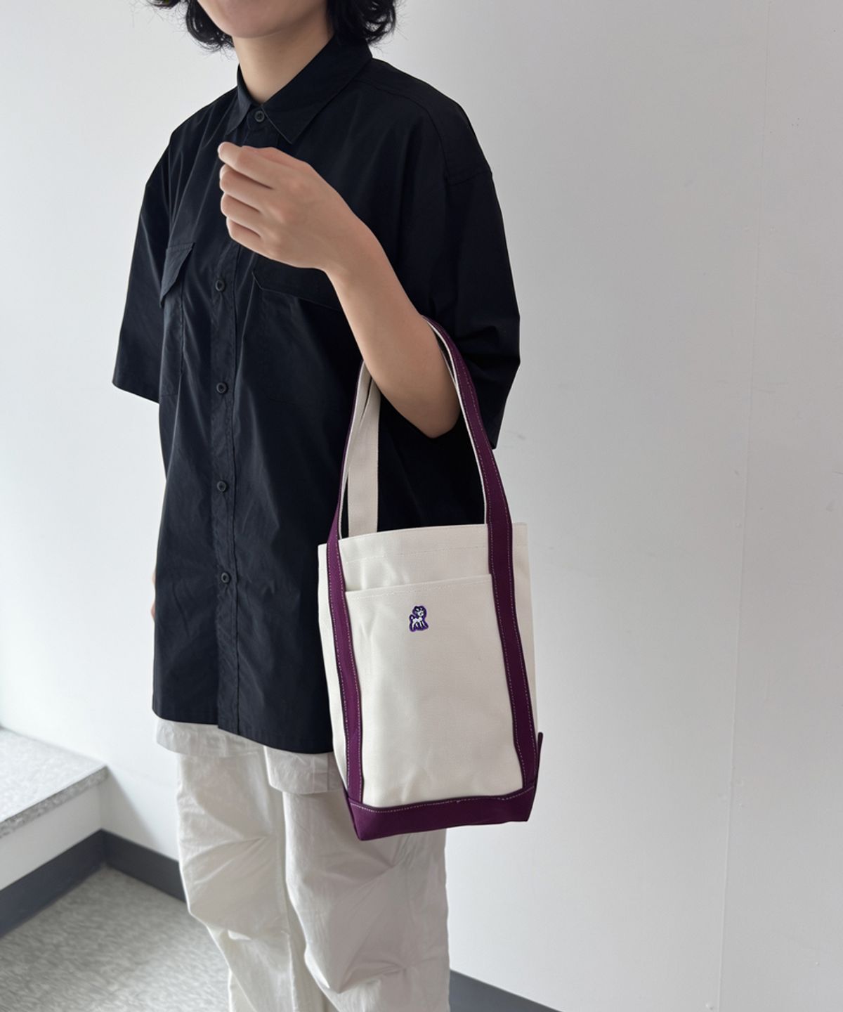 디어틴트산타(DEAR TINT SANTA) Rudolph Canvas Tote_purple
