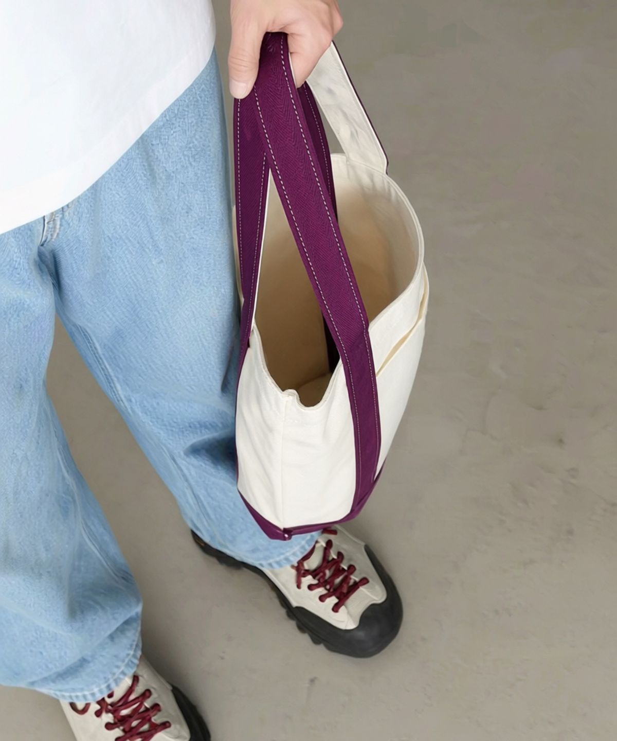디어틴트산타(DEAR TINT SANTA) Rudolph Canvas Tote_purple