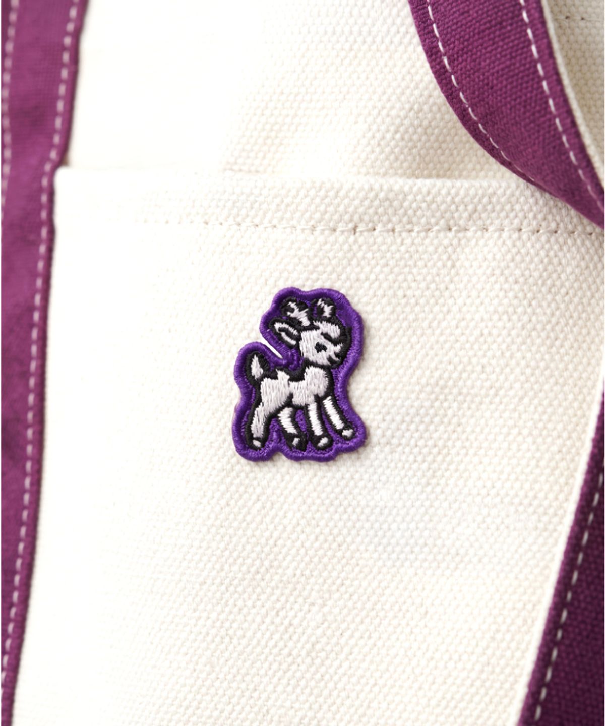 디어틴트산타(DEAR TINT SANTA) Rudolph Canvas Tote_purple