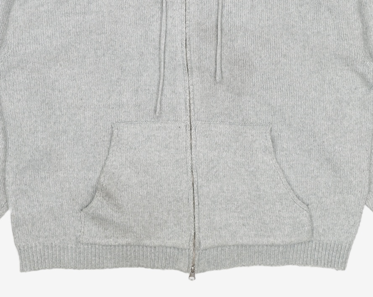 토피(TOFFEE) 마일드 니트 후드 집업 (GREY) L