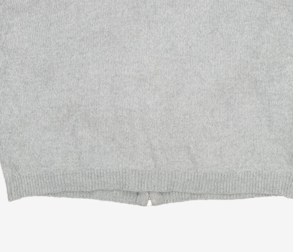 토피(TOFFEE) 마일드 니트 후드 집업 (GREY) L