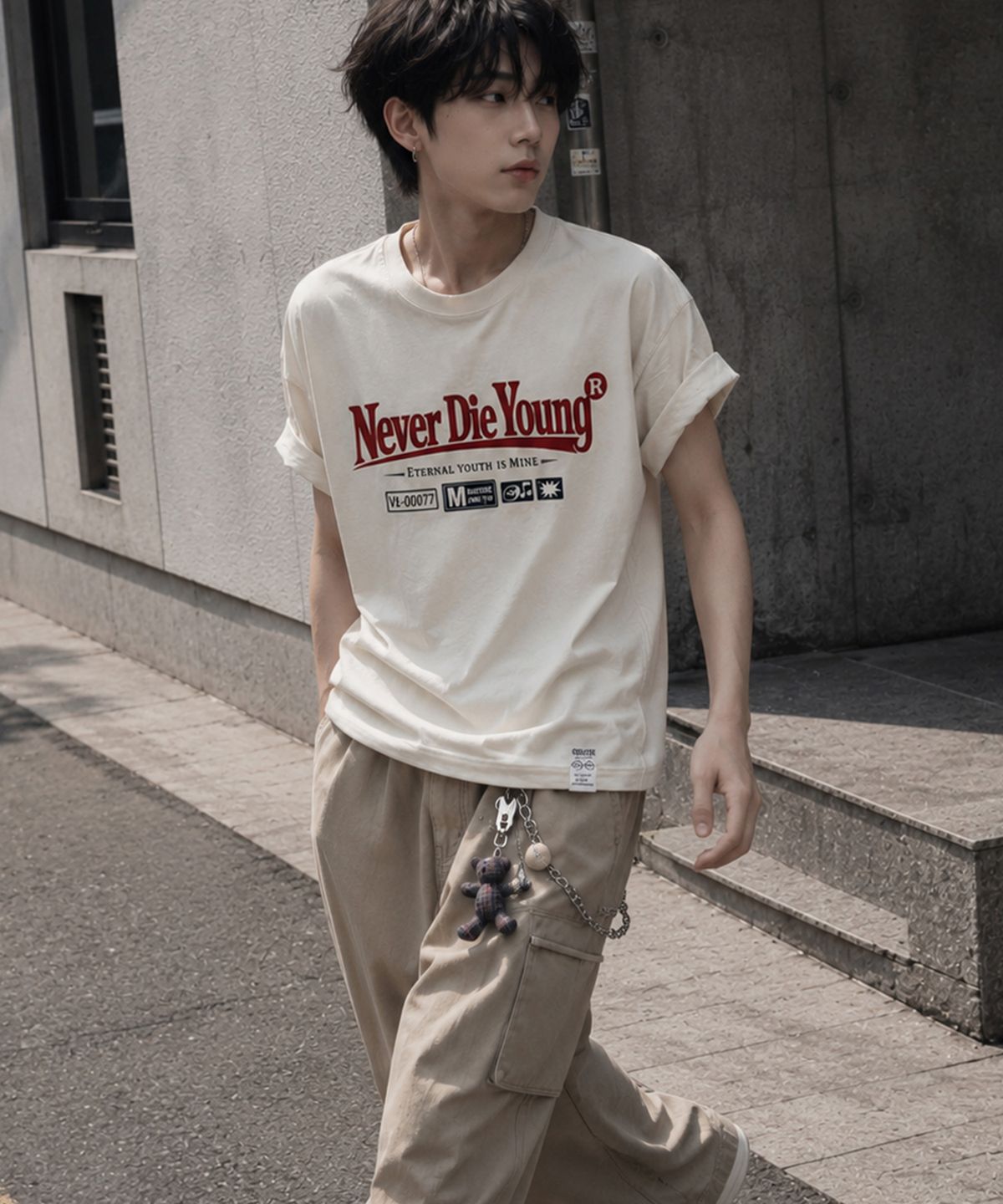 그레이버 오디너리(GRAVER ORDINARY) [ODNR UNISEX]Naver Die Young 반팔 티셔츠_4color