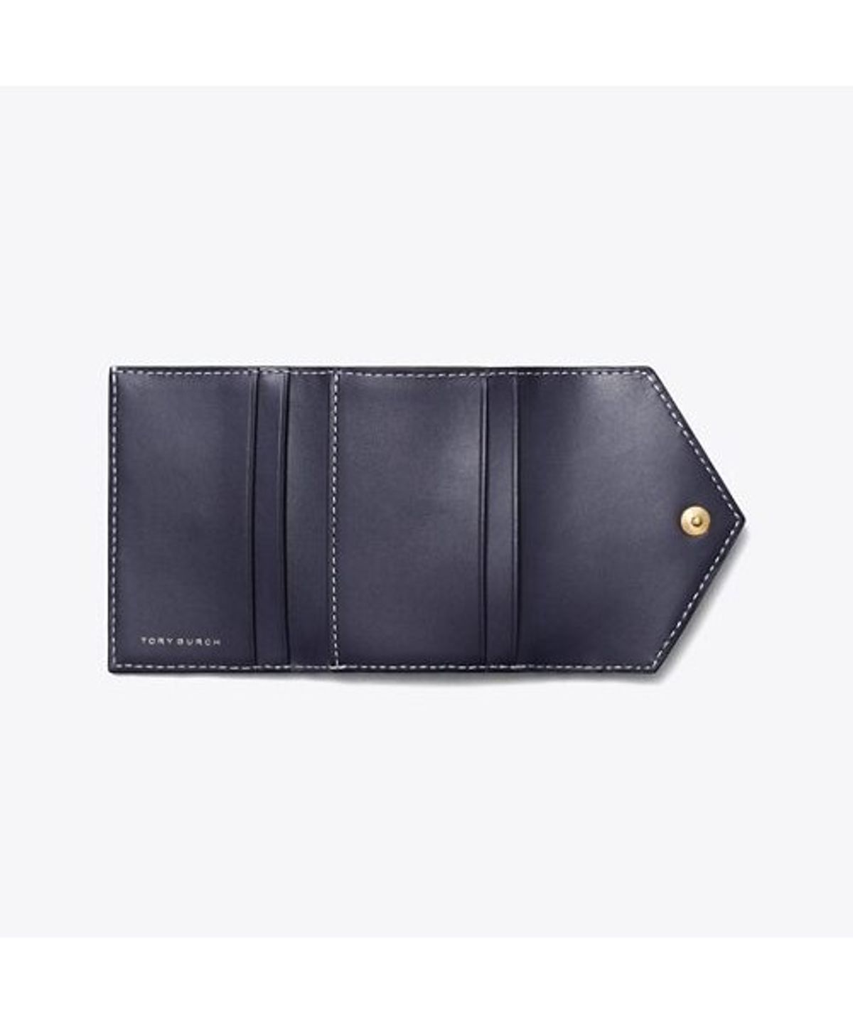 토리버치(TORYBURCH) 티 모노그램 스몰 엔벌로프 월렛 - 토리 네이비