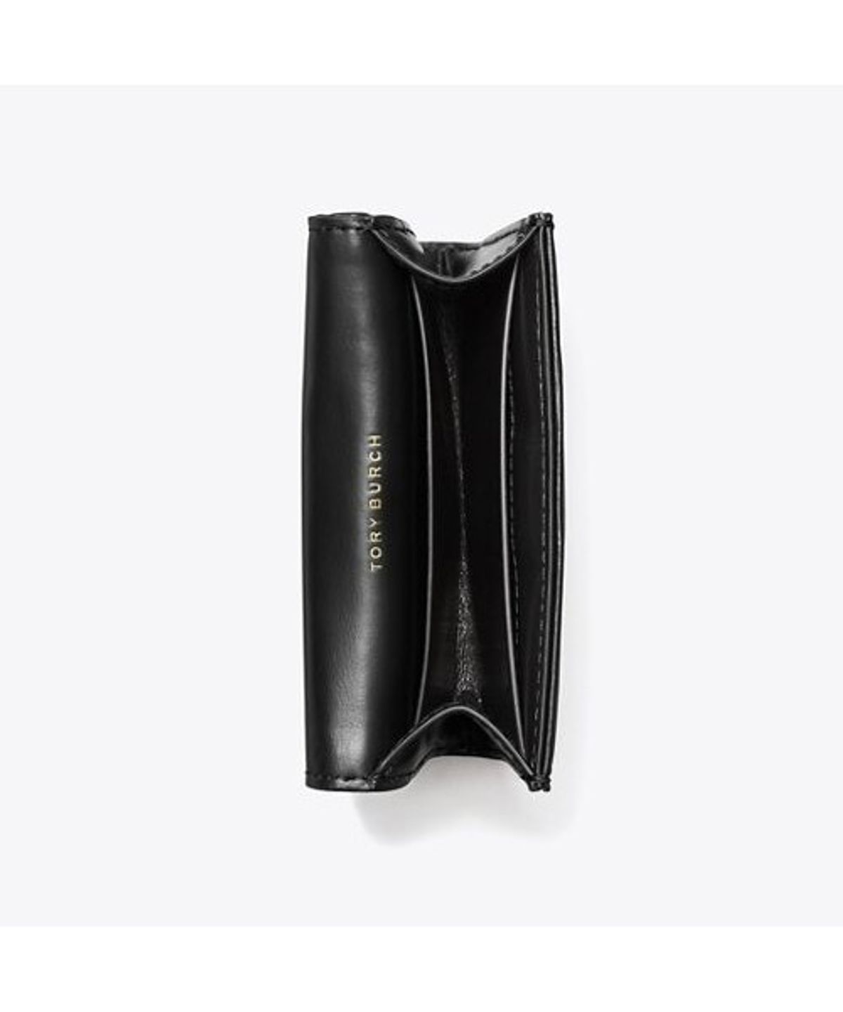 토리버치(TORYBURCH) 키라 다이아몬드 퀼트 플랩 카드 케이스 - 블랙