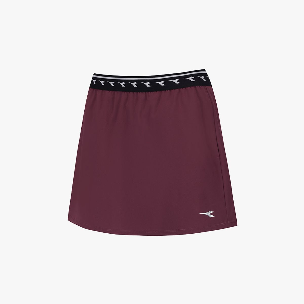 디아도라(diadora) 에르미나 A라인 미니 스커트 WINE