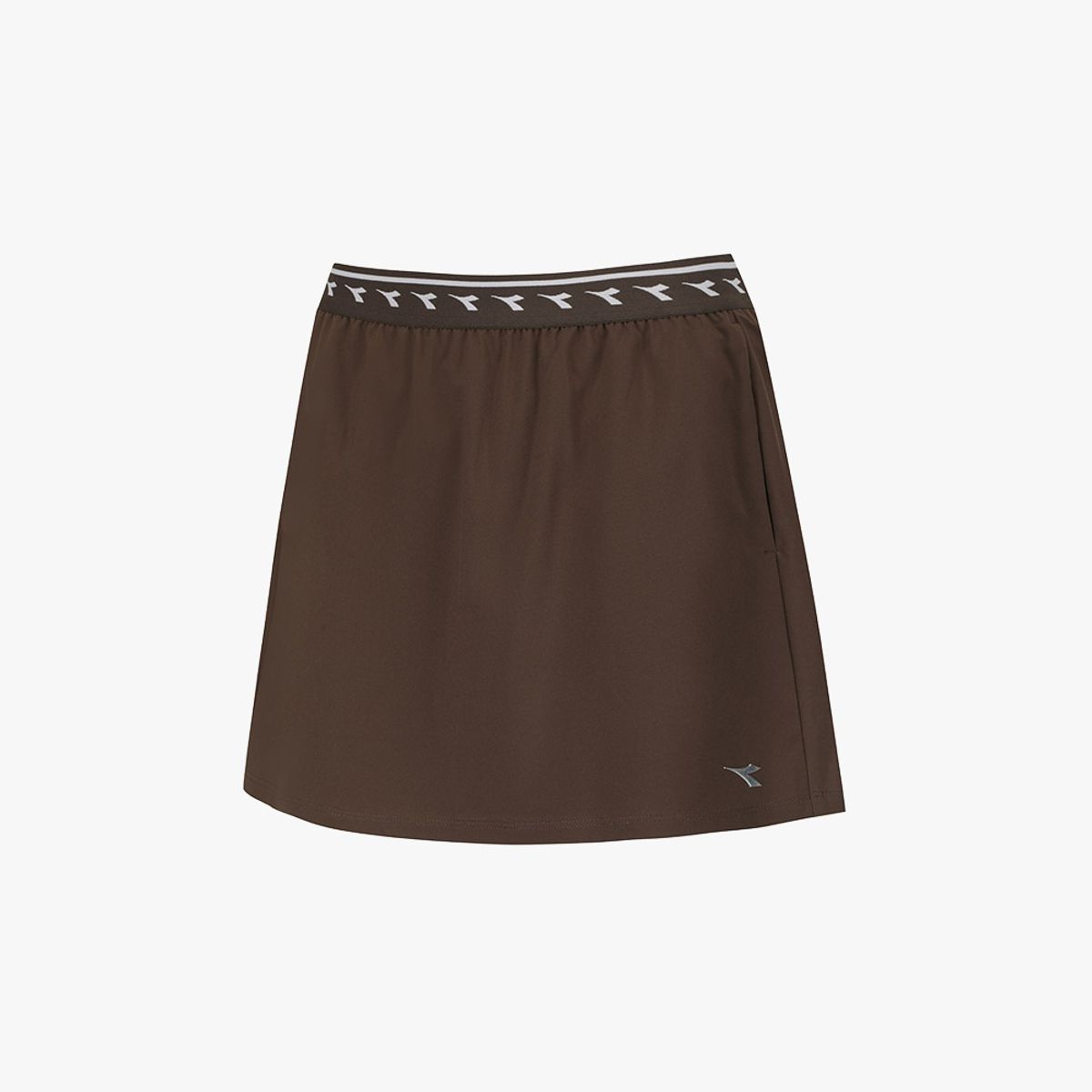 디아도라(diadora) 에르미나 A라인 미니 스커트 BROWN