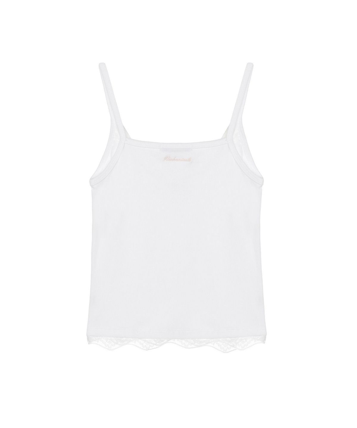 닉앤니콜(NICK&NICOLE) LACE RIBBED SLEEVELESS TOP_IVORY
