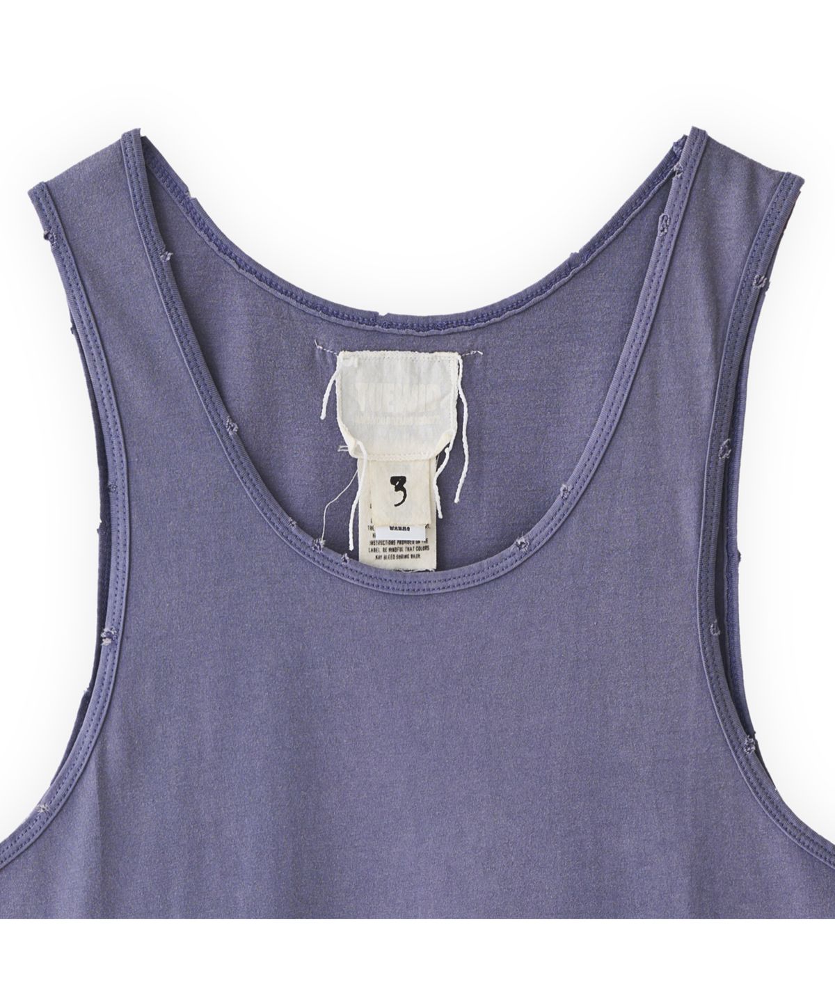 투위드(TUEWID) Mini cigarette pocket sleeveless top in washed purple