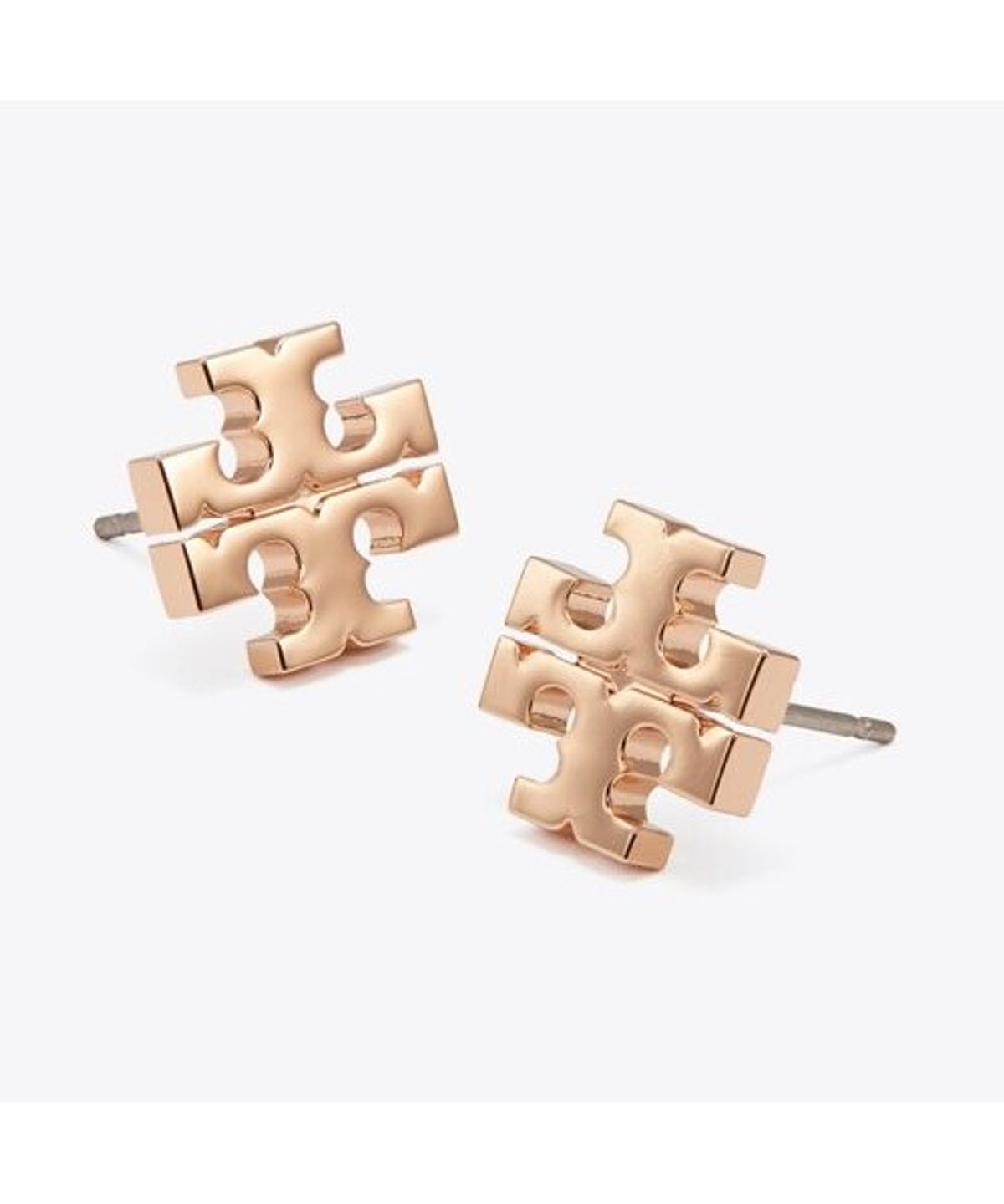 토리버치(TORYBURCH) 아이콘 스터드 이어링 - 로즈 골드