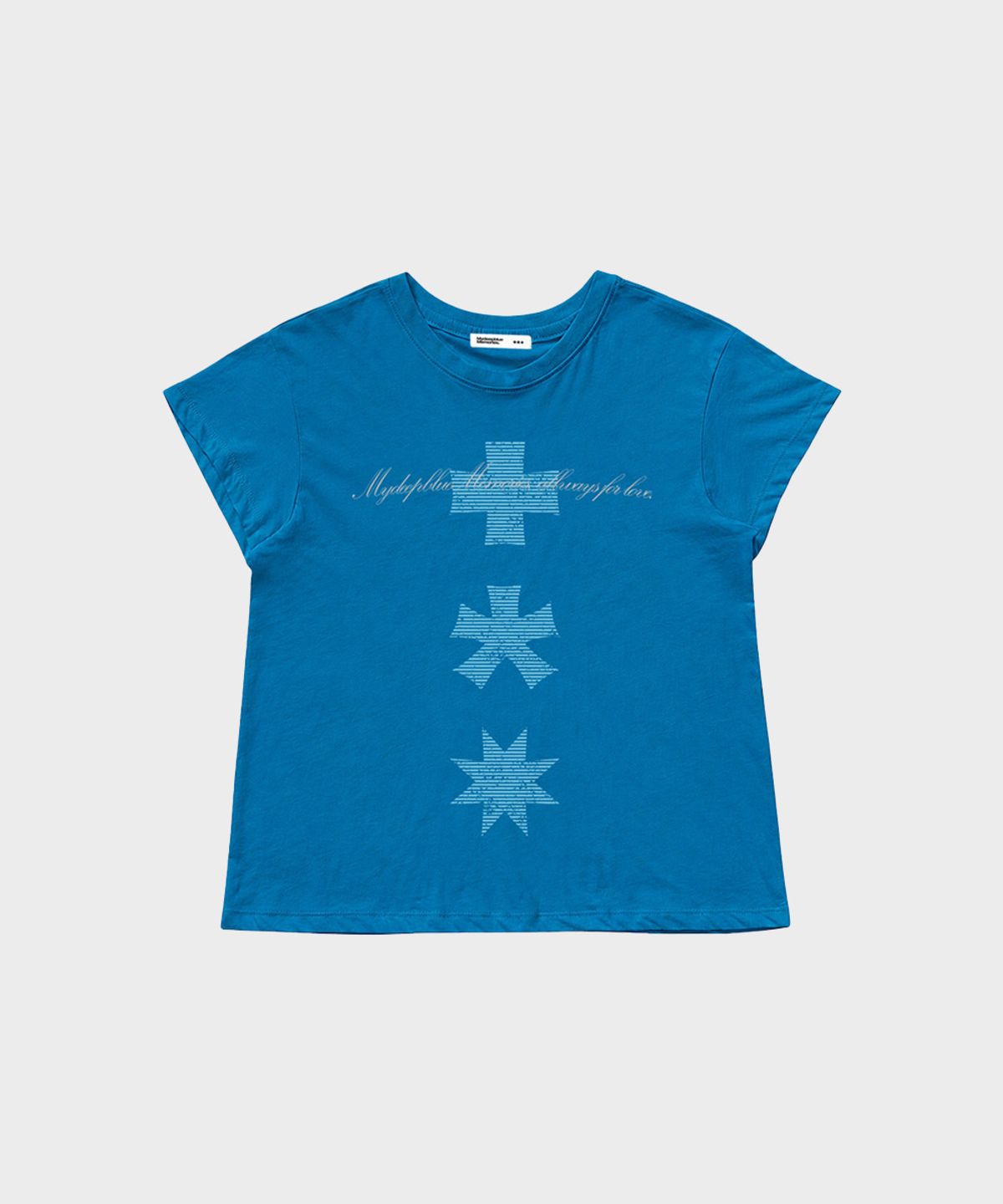 마이딥블루메모리즈(MY DEEP BLUE MEMORIES) (W)MM ALWAYS FOR LOVE T-SHIRTS (SKY)
