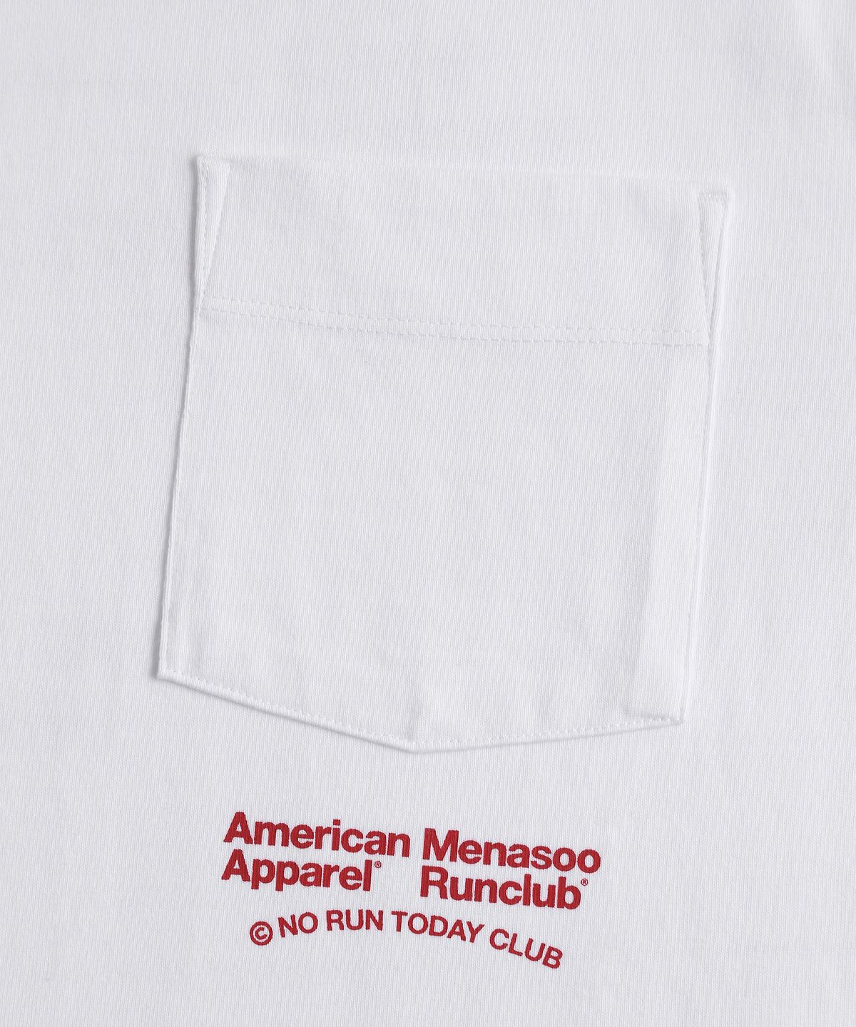 미나수(MENASOO) MNS x American apparel Run Club Long-Sleeves_White