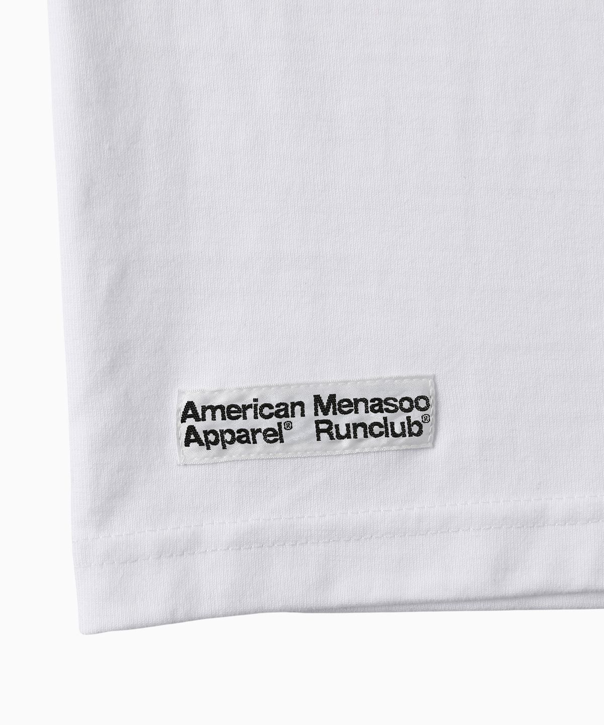 미나수(MENASOO) MNS x American apparel Run Club Long-Sleeves_White