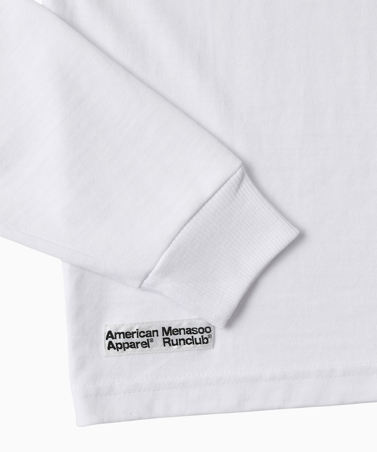 미나수(MENASOO) MNS x American apparel Run Club Long-Sleeves_White