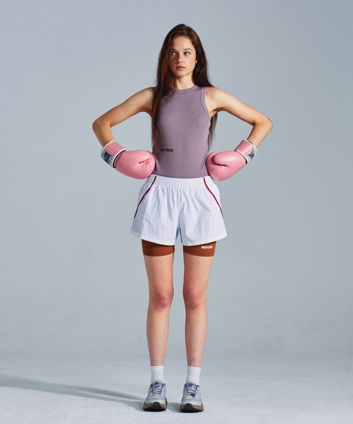 미나수(MENASOO) MNS x American apparel 261 Sleeveless_Violet