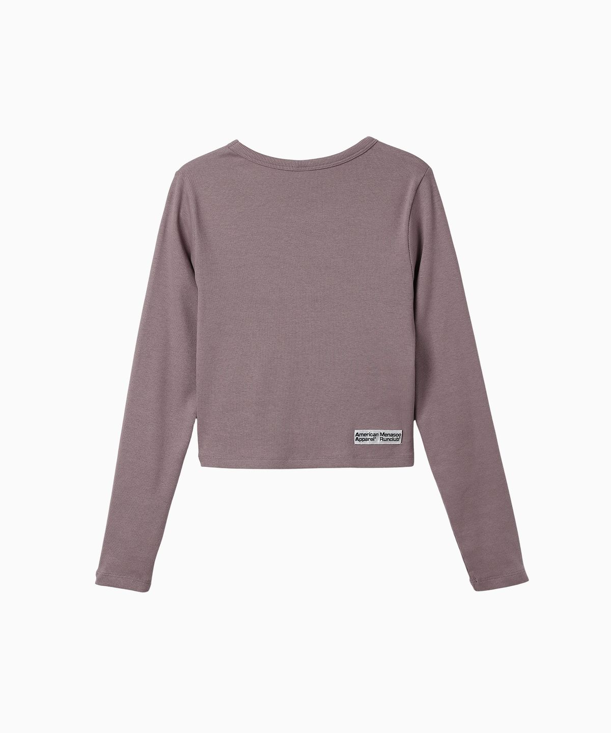 미나수(MENASOO) MNS x American apparel 261 Crop Long-Sleeves_Violet