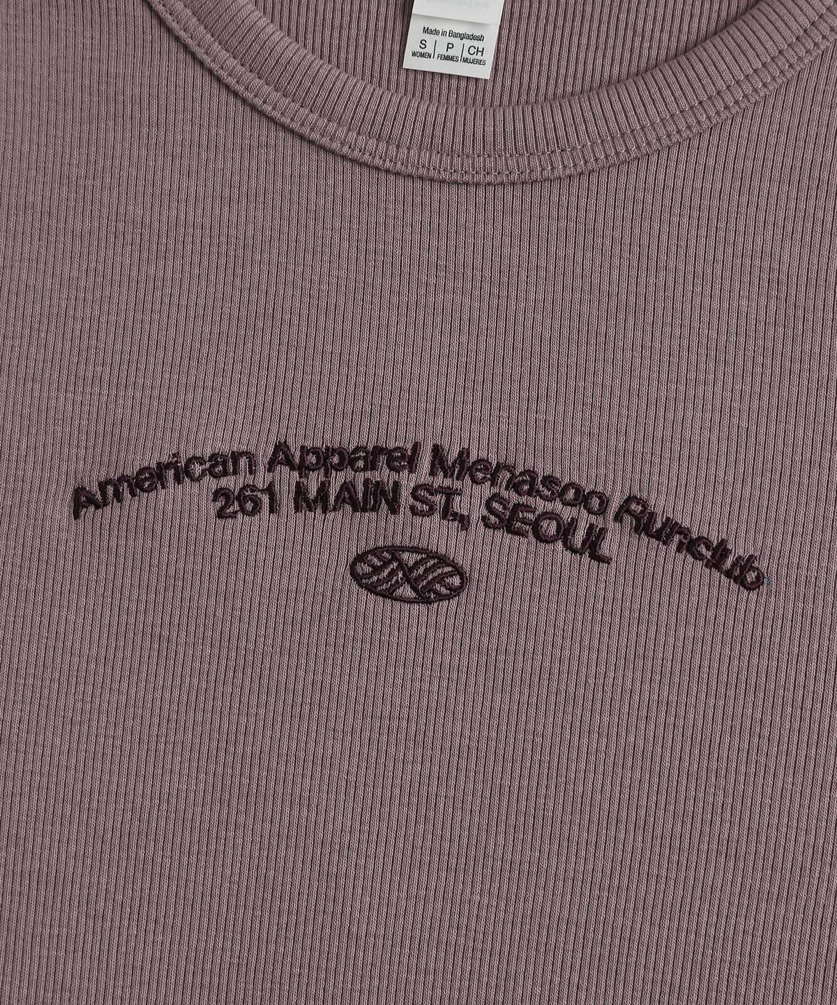 미나수(MENASOO) MNS x American apparel 261 Crop Long-Sleeves_Violet