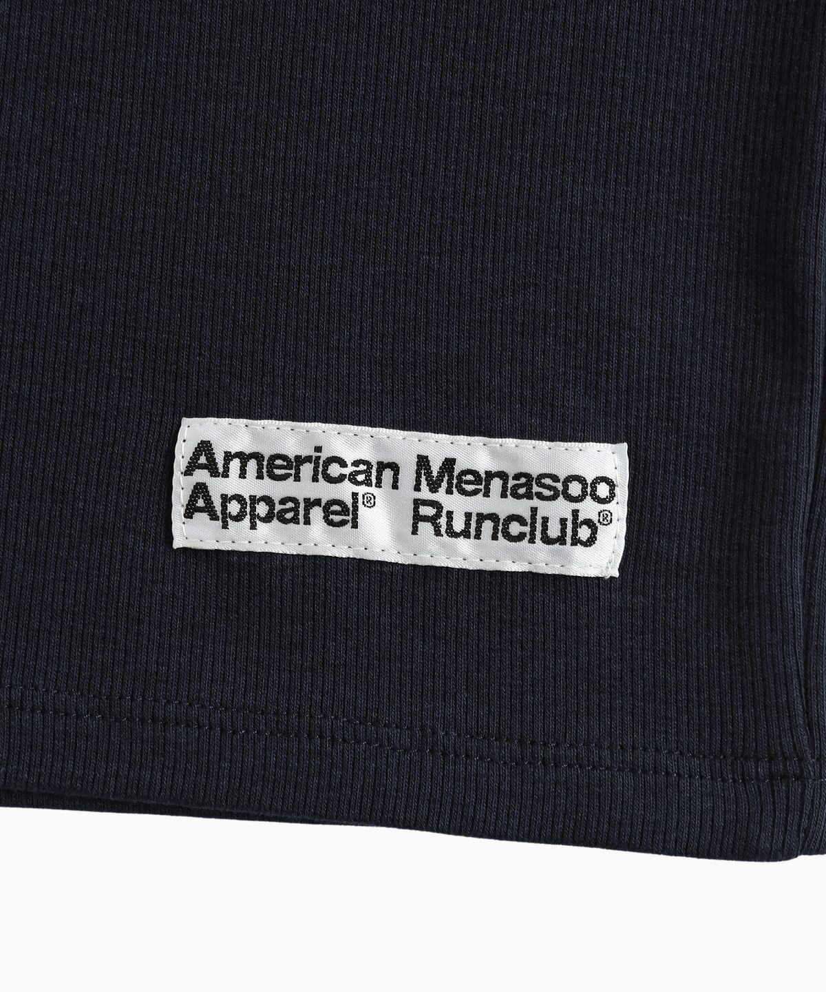 미나수(MENASOO) MNS x American apparel 261 Crop Long-Sleeves_Navy