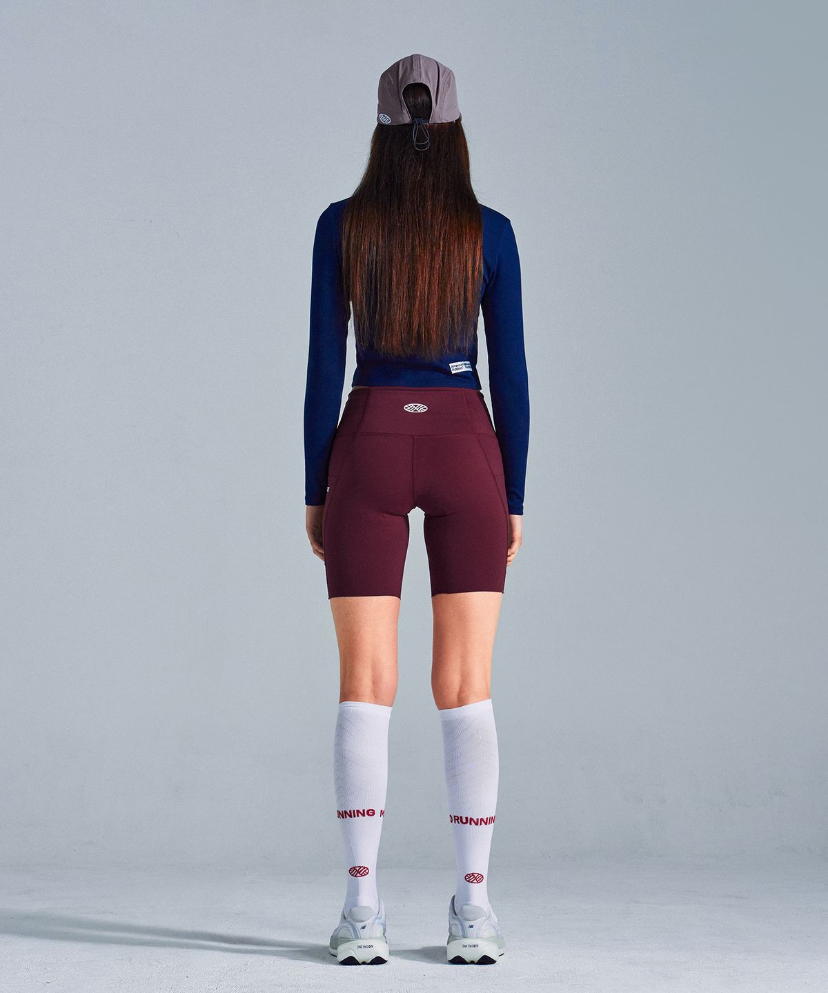 미나수(MENASOO) MNS x American apparel 261 Crop Long-Sleeves_Navy