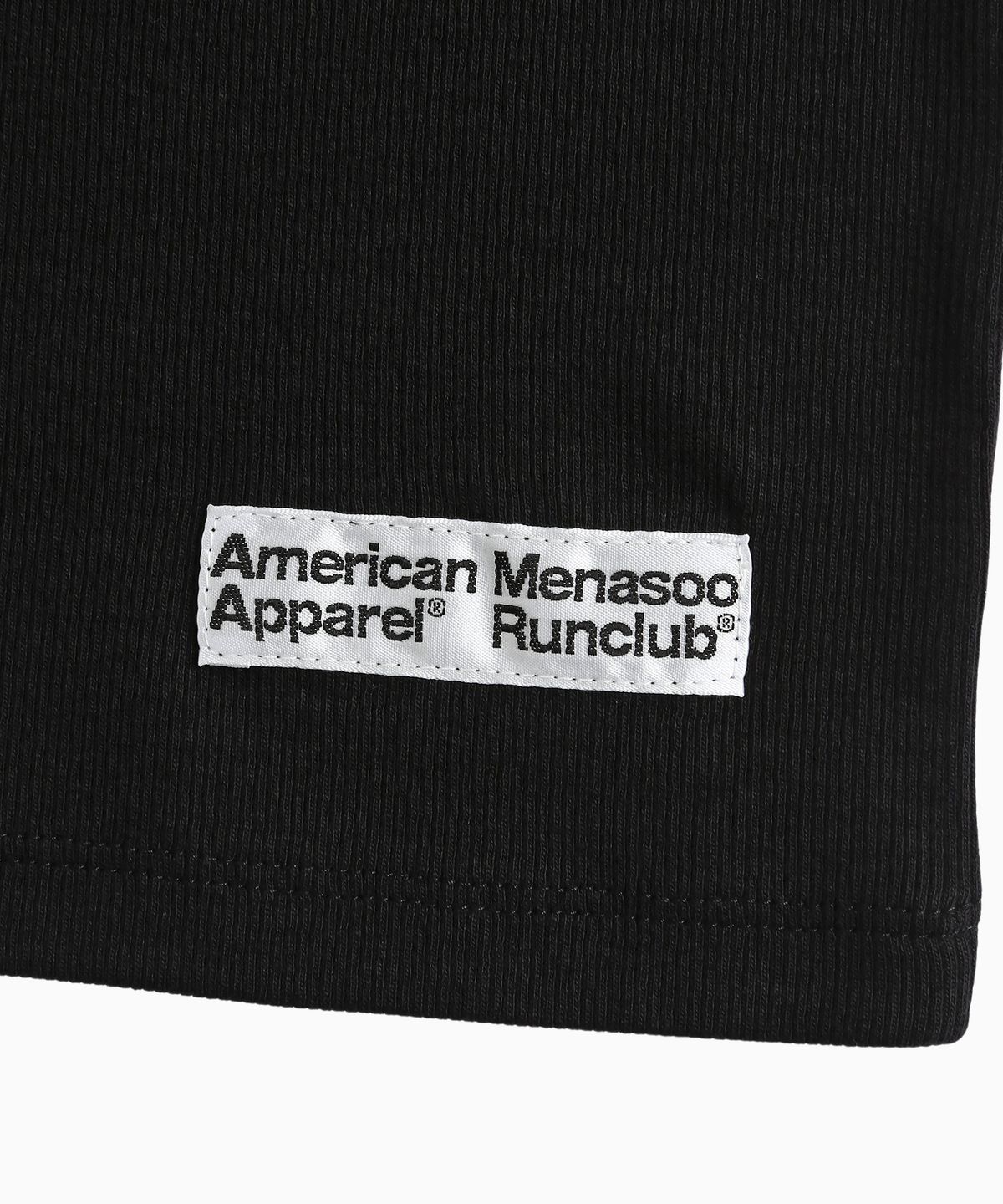 미나수(MENASOO) MNS x American apparel 261 Crop Long-Sleeves_Black