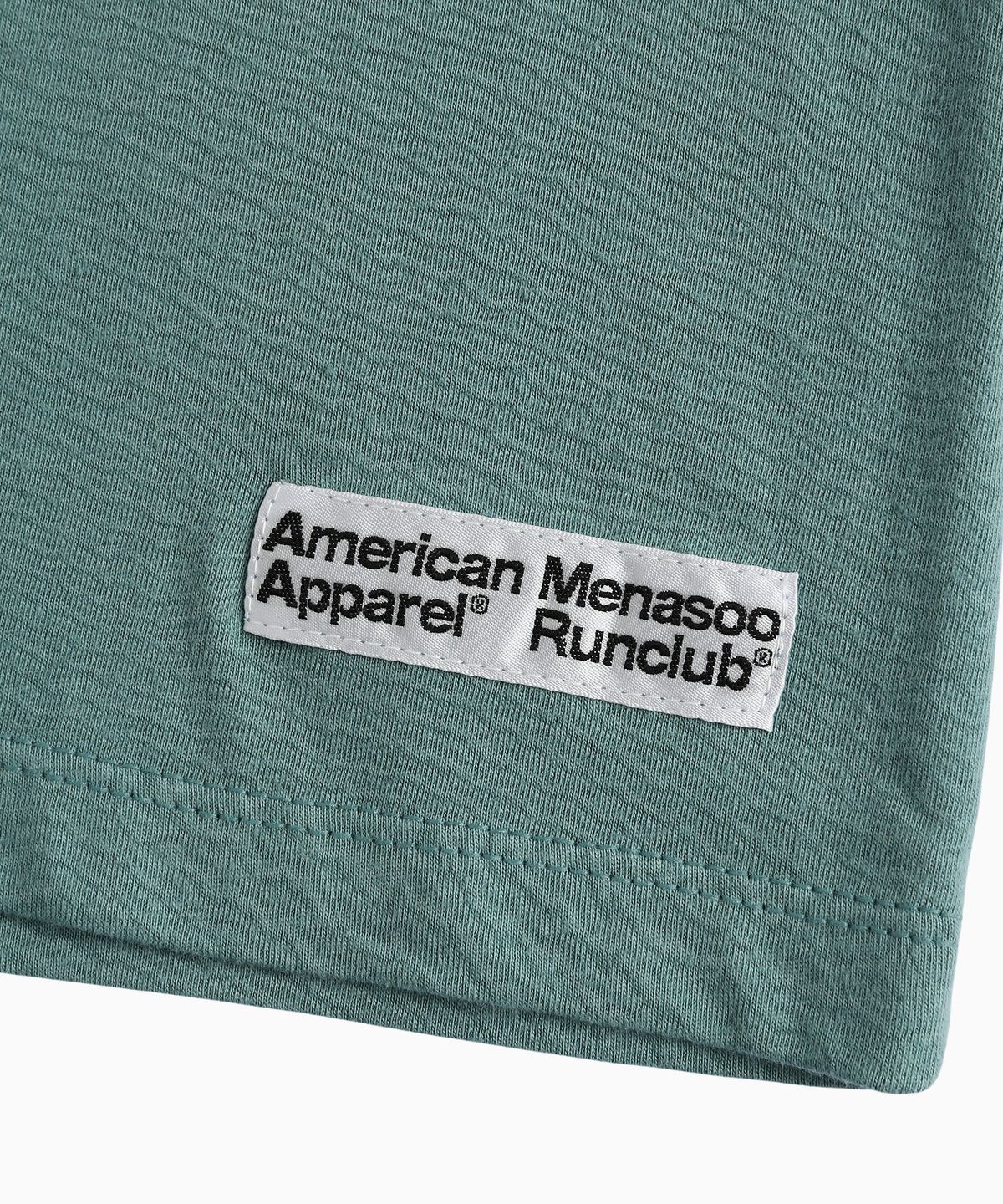 미나수(MENASOO) MNS x American apparel Not Chasing Crop T-Shirts_Arctic