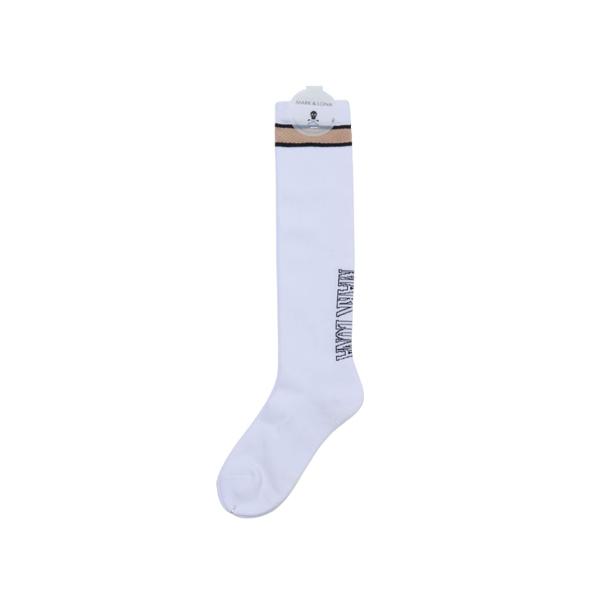 마크앤로나(MARK&LONA) W T-LINE BACK LOGO KNEE SOCKS LS3YS72F