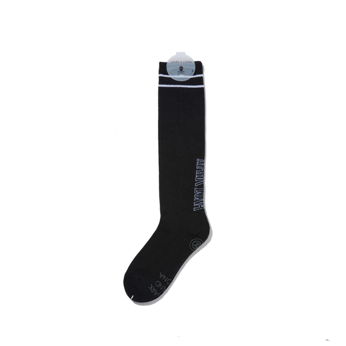 마크앤로나(MARK&LONA) W T-LINE BACK LOGO KNEE SOCKS LS3YS72F