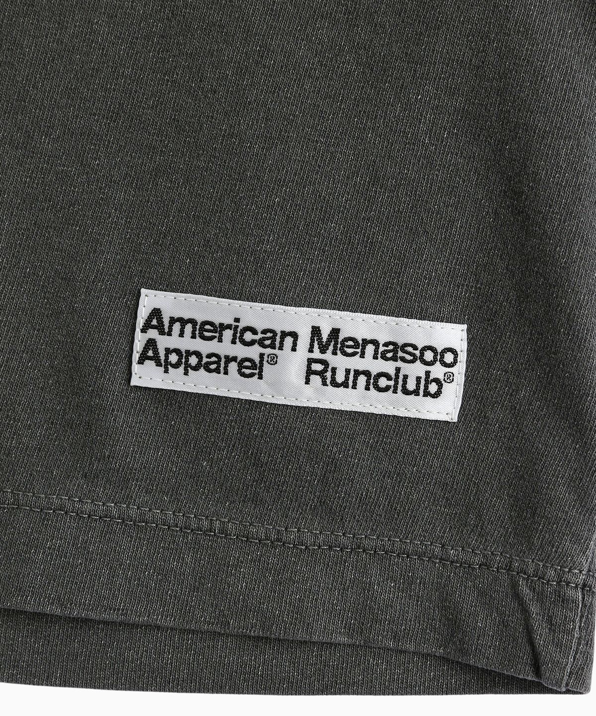 미나수(MENASOO) MNS x American apparel Big Circle Logo T-Shirts_Charcoal