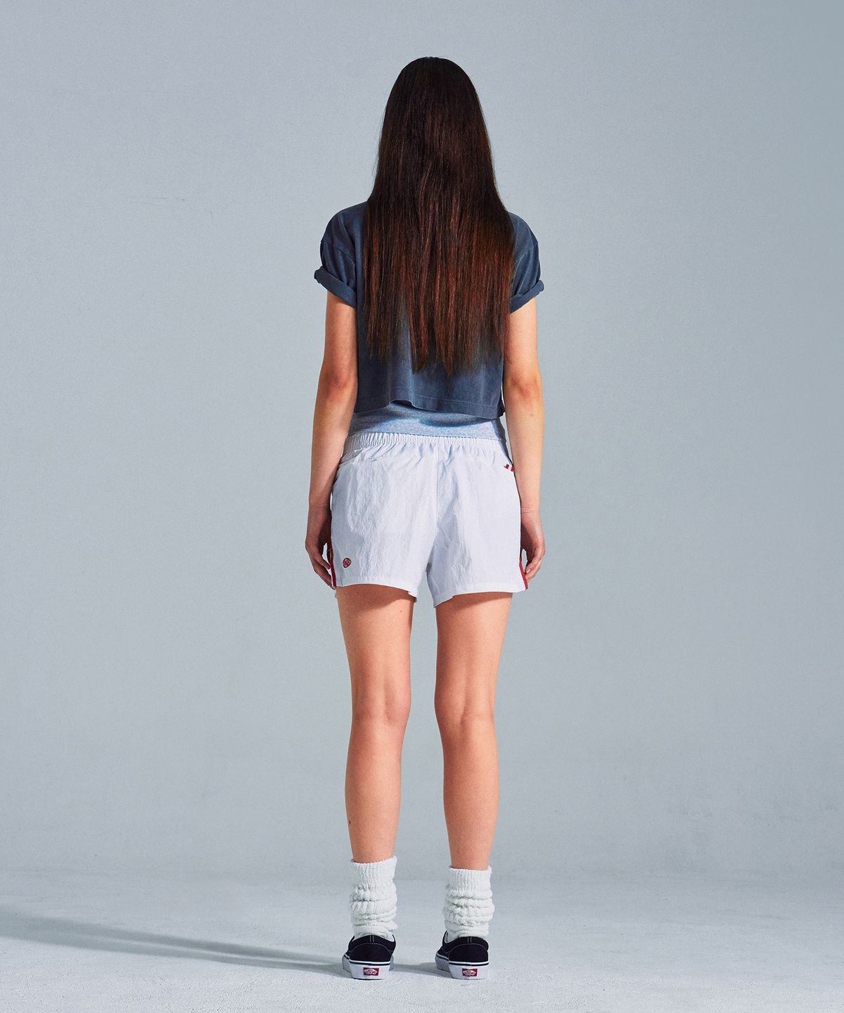 미나수(MENASOO) MNS x American apparel Big Circle Logo T-Shirts_Charcoal