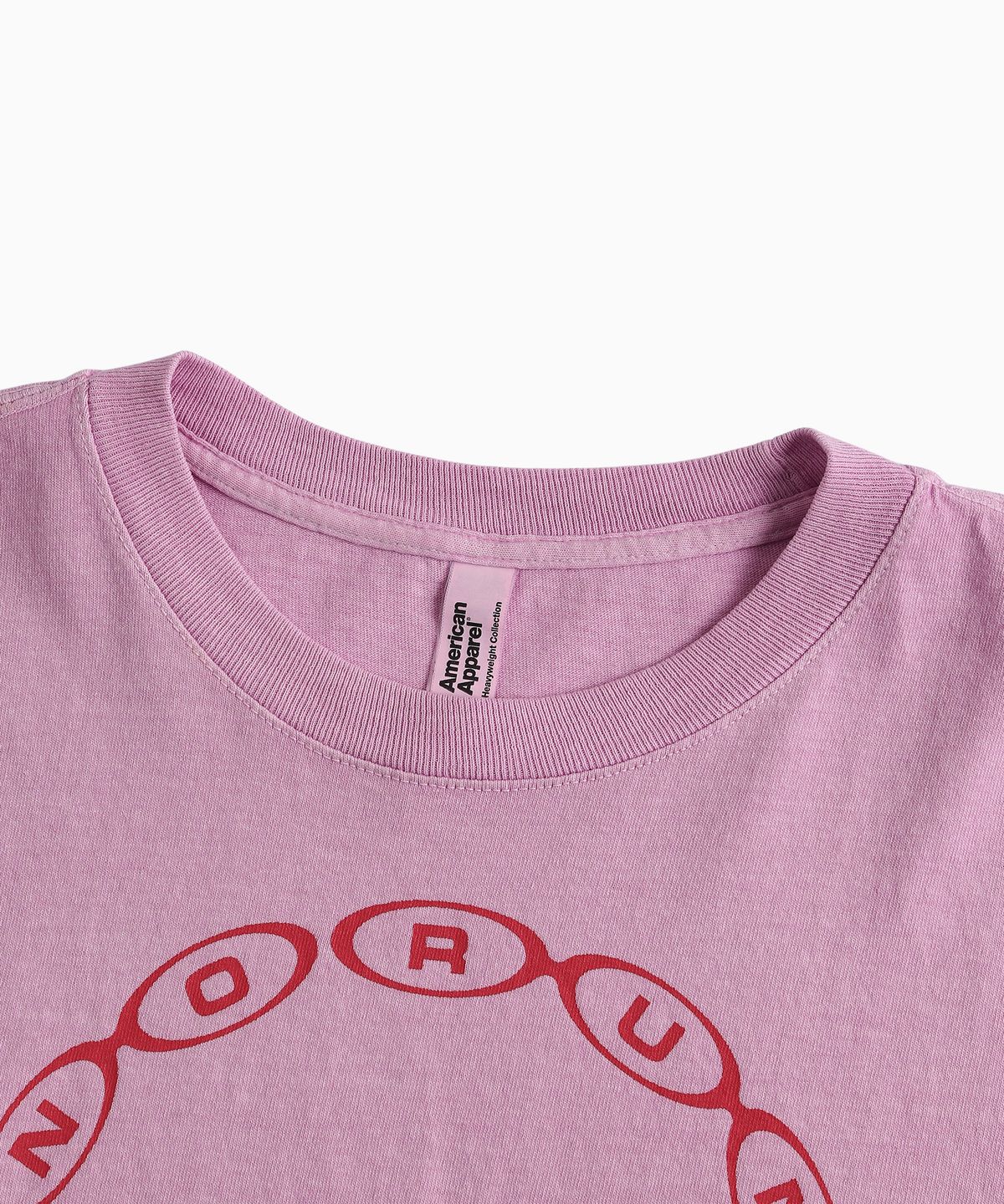 미나수(MENASOO) MNS x American apparel Big Circle Logo T-Shirts_Pink