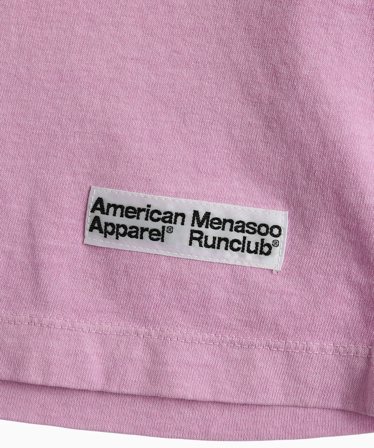 미나수(MENASOO) MNS x American apparel Big Circle Logo T-Shirts_Pink